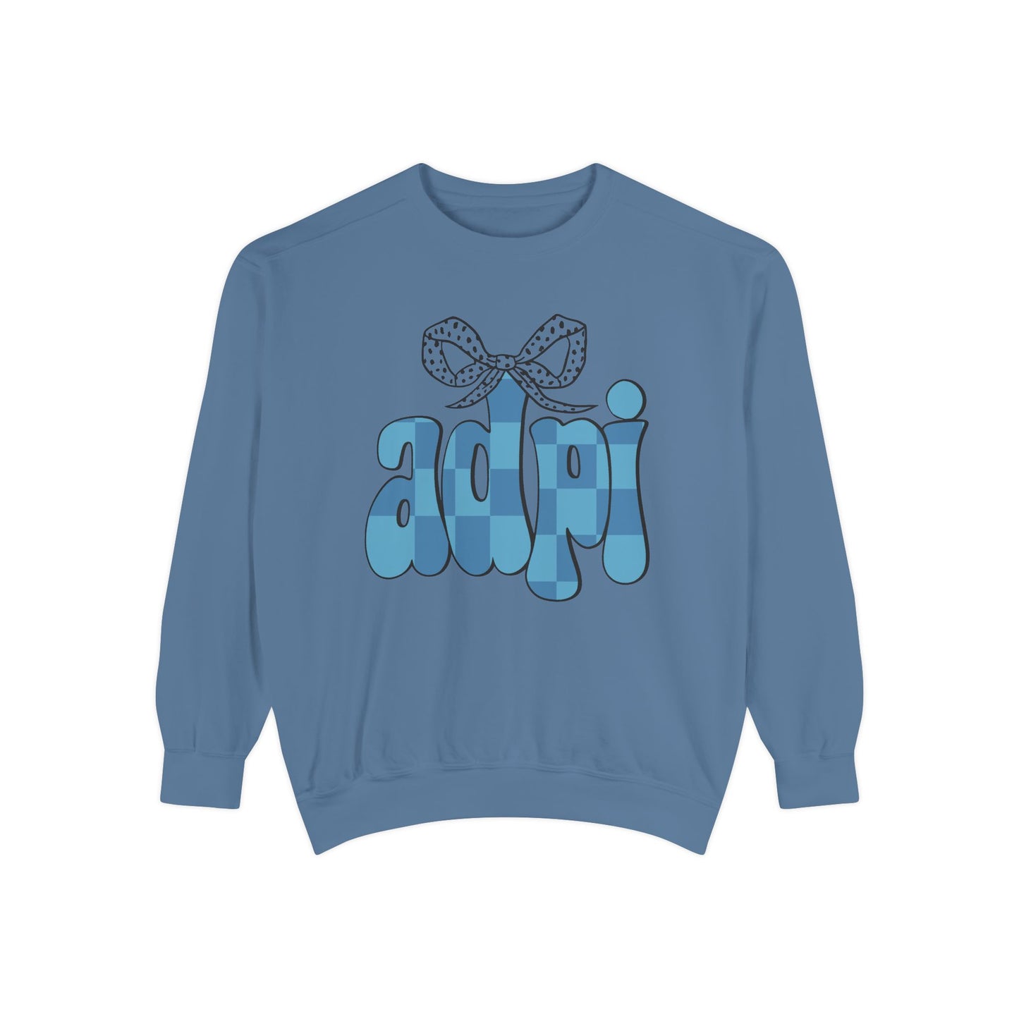 ADeltaPI Bow Design Unisex Sweatshirt - Cozy Casual Wear, comfort colors