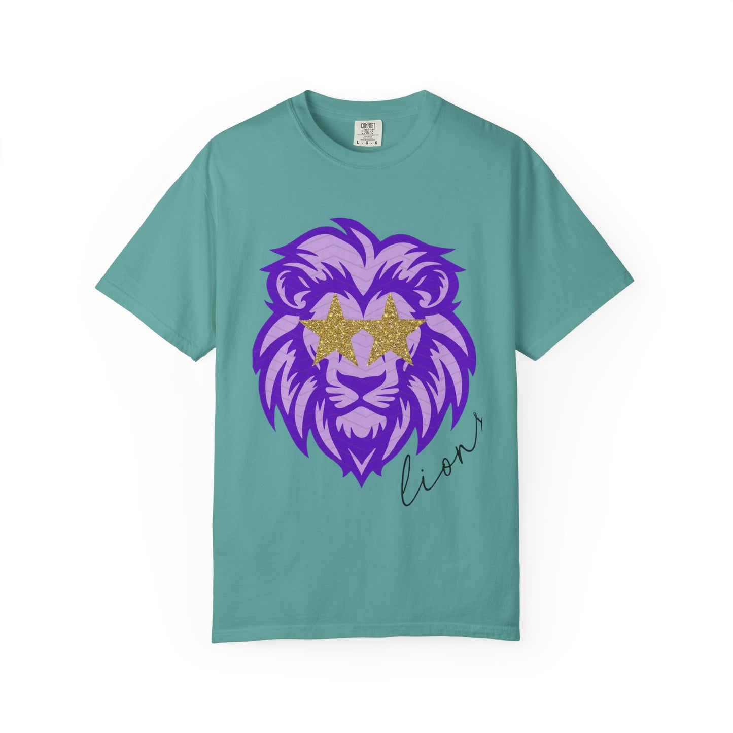 Purple Lion Graphic T-Shirt