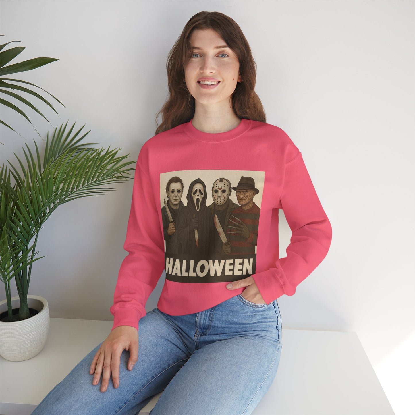 Spooky Movie Crewneck Sweatshirt - Halloween Horror Apparel