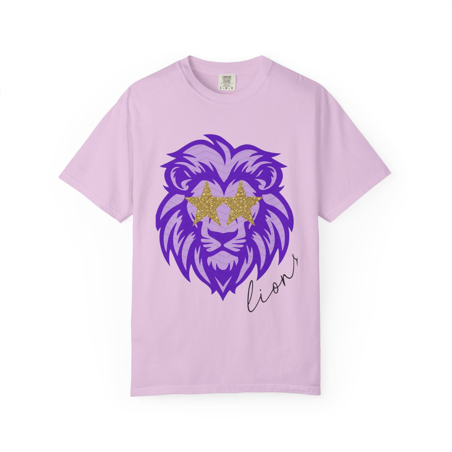 Purple Lion Graphic T-Shirt