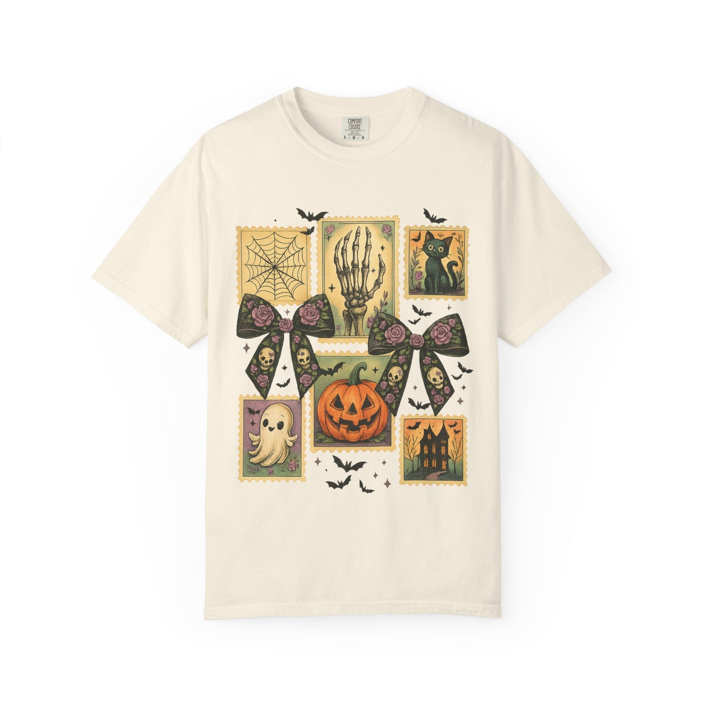 Halloween-Themed Unisex T-Shirt - Spooky Vibes for Fall Celebrations, Ghost Lovers Gift, Costume Party Essential, Cozy Autumn Tee