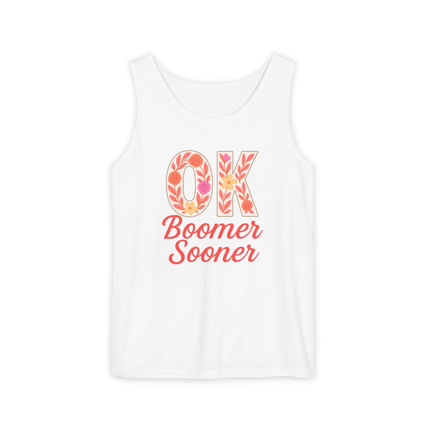 Oklahoma Comfort Colors Tank, Trendy Garment-Dyed Tank Top, OK Boomer Sooner, Casual Summer Wear, Gift for Graduates