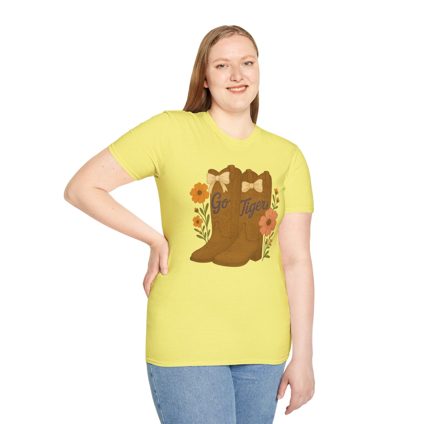 SC Tigers Country Boots Unisex T-Shirt | Cute Southern Style Tee, Go Tiger Shirt, Perfect for Game Day, Clemson Game Day, Graduation Gift, College Student Gift