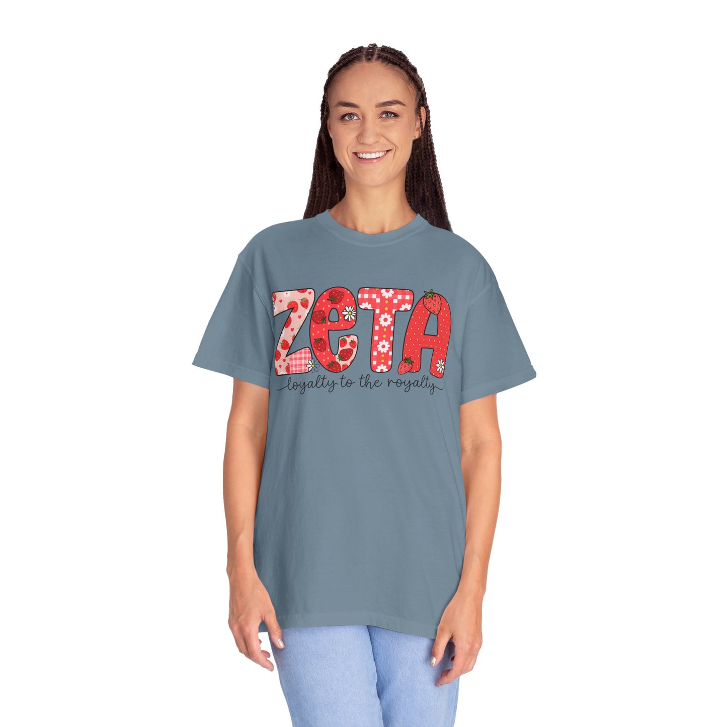ZTALoyalty T-Shirt, Unisex Garment-Dyed Tee, Perfect for Sorority Events, Greek Life Apparel, Custom Festive Shirt, Everyday Casual Wear