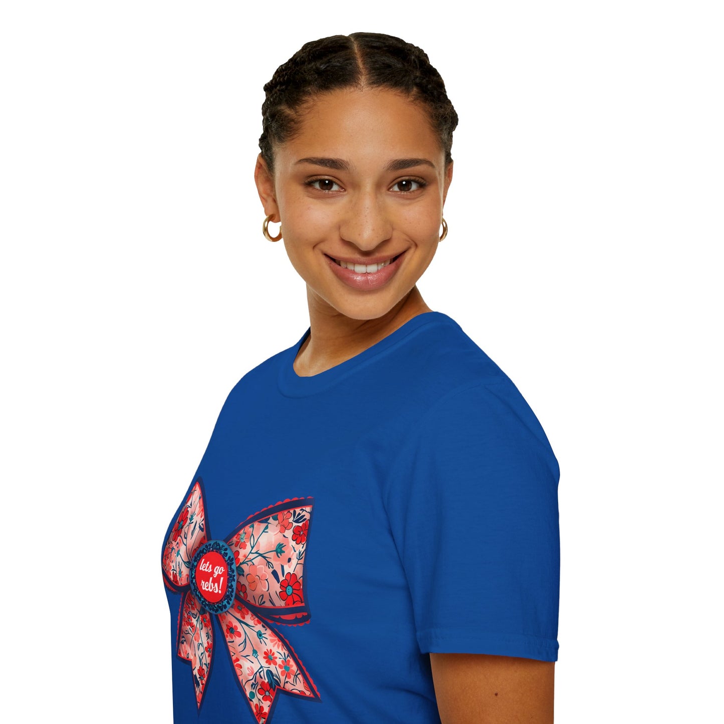 Go rebs coquette bow, Floral Bow T-Shirt | Gift for Her, Casual Wear, Birthday Party, Spring Fashion, Cute Graphic Tee