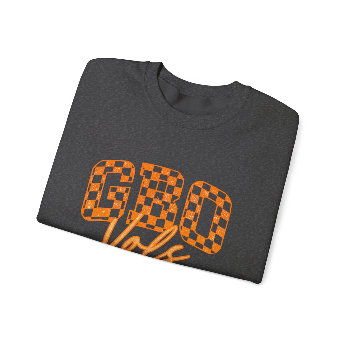 Cozy Chequered Graphic Sweatshirt for GBO Fans, Perfect for Game Days, Casual Outings, and Holidays