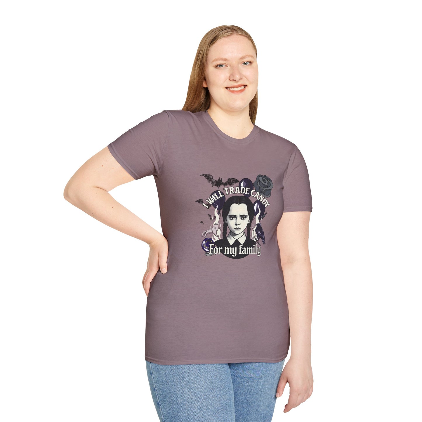 Gothic Family Tribute Unisex Tee - Halloween Dark Aesthetic Apparel