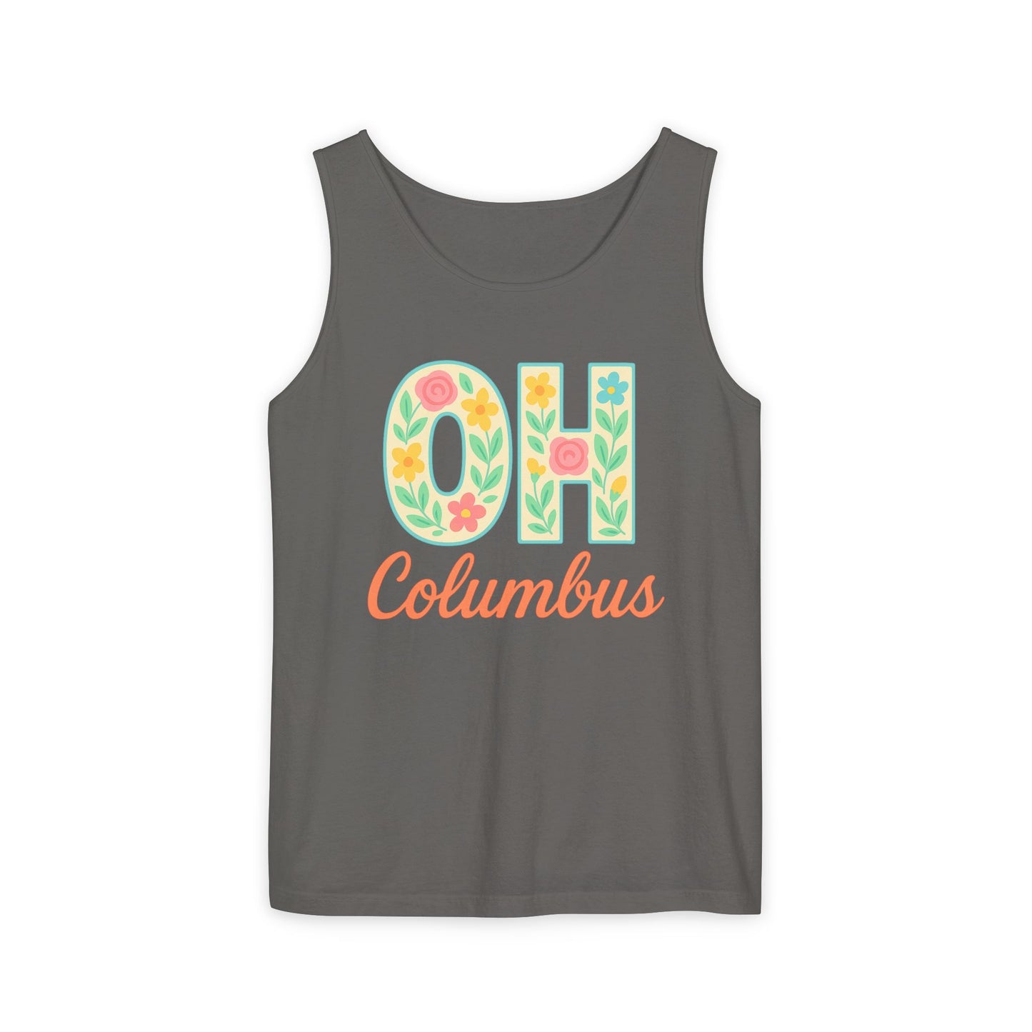 Ohio Spirit Unisex Garment-Dyed Tank Top, College Sports, Casual Wear, Gift for Graduates, Team Pride, Comfort Colors, Graduation Gift, Go Bucks