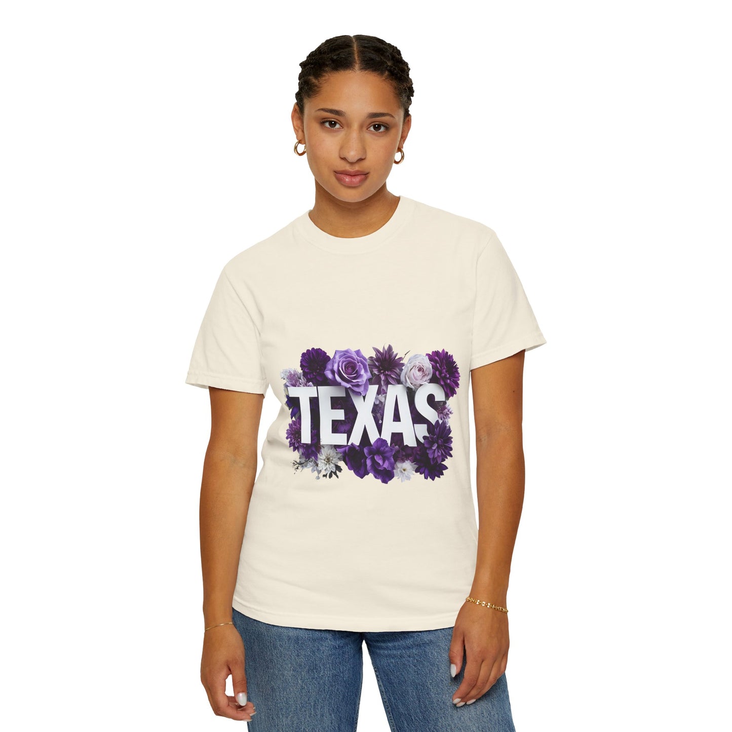 Texas Floral T-Shirt, Unisex Aesthetic Tee, Summer Outfit, Gift for Texan, Casual Style Shirt, Travel Souvenir Shirt