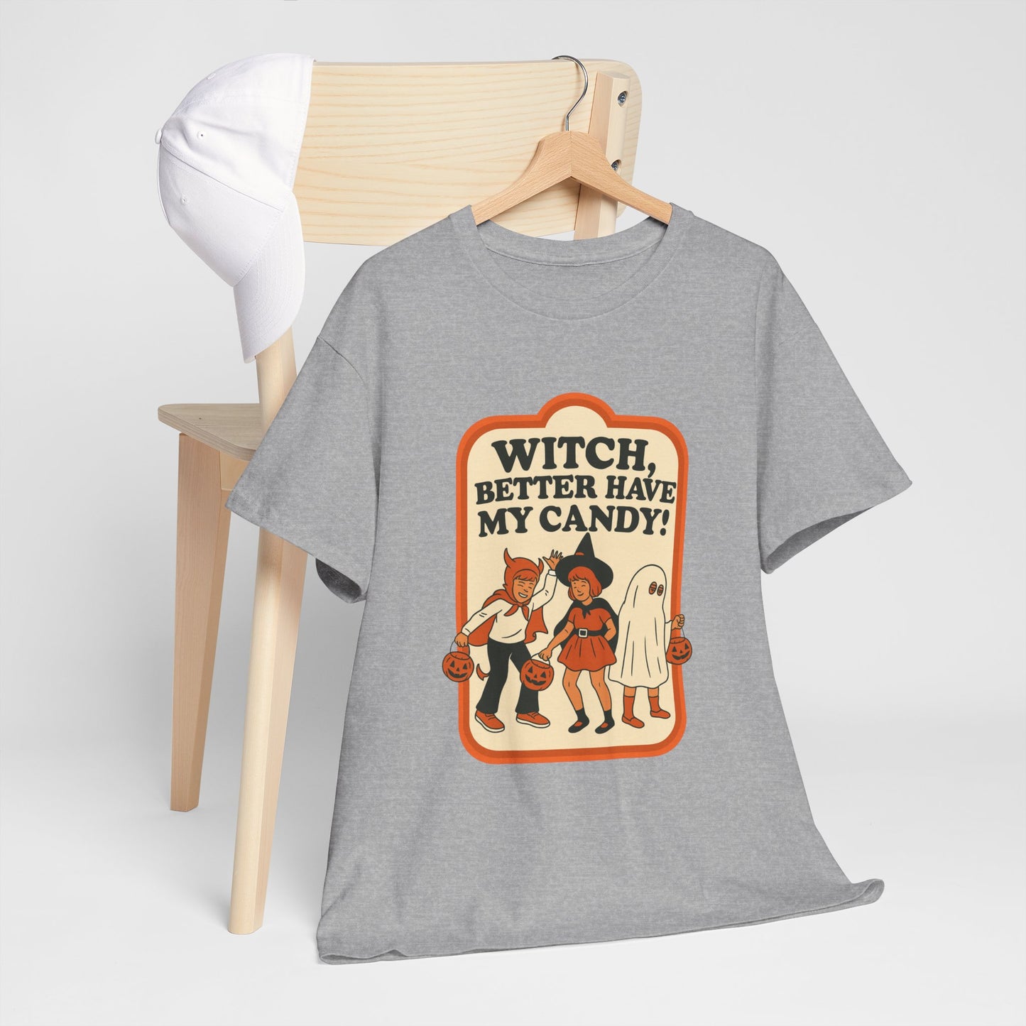 Halloween Witch Candy Tee - Unisex Cotton Shirt