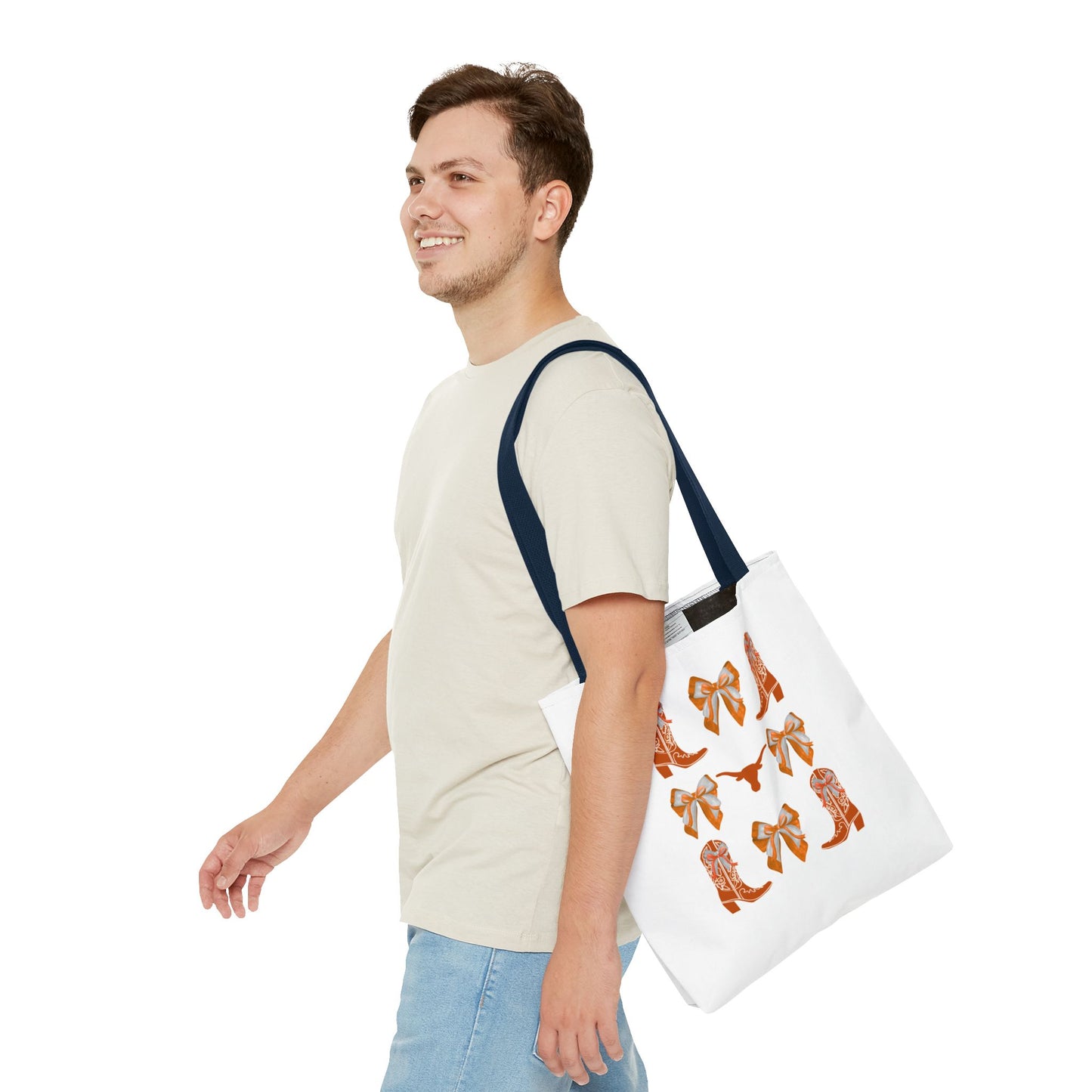 Tx longhorns Stylish Western Tote Bag, Cowgirl Style Accessories, Everyday Use, Gift for Rodeo Fans, hook em horns, texas game day, tx fan gift, graduation gift, texas alumni