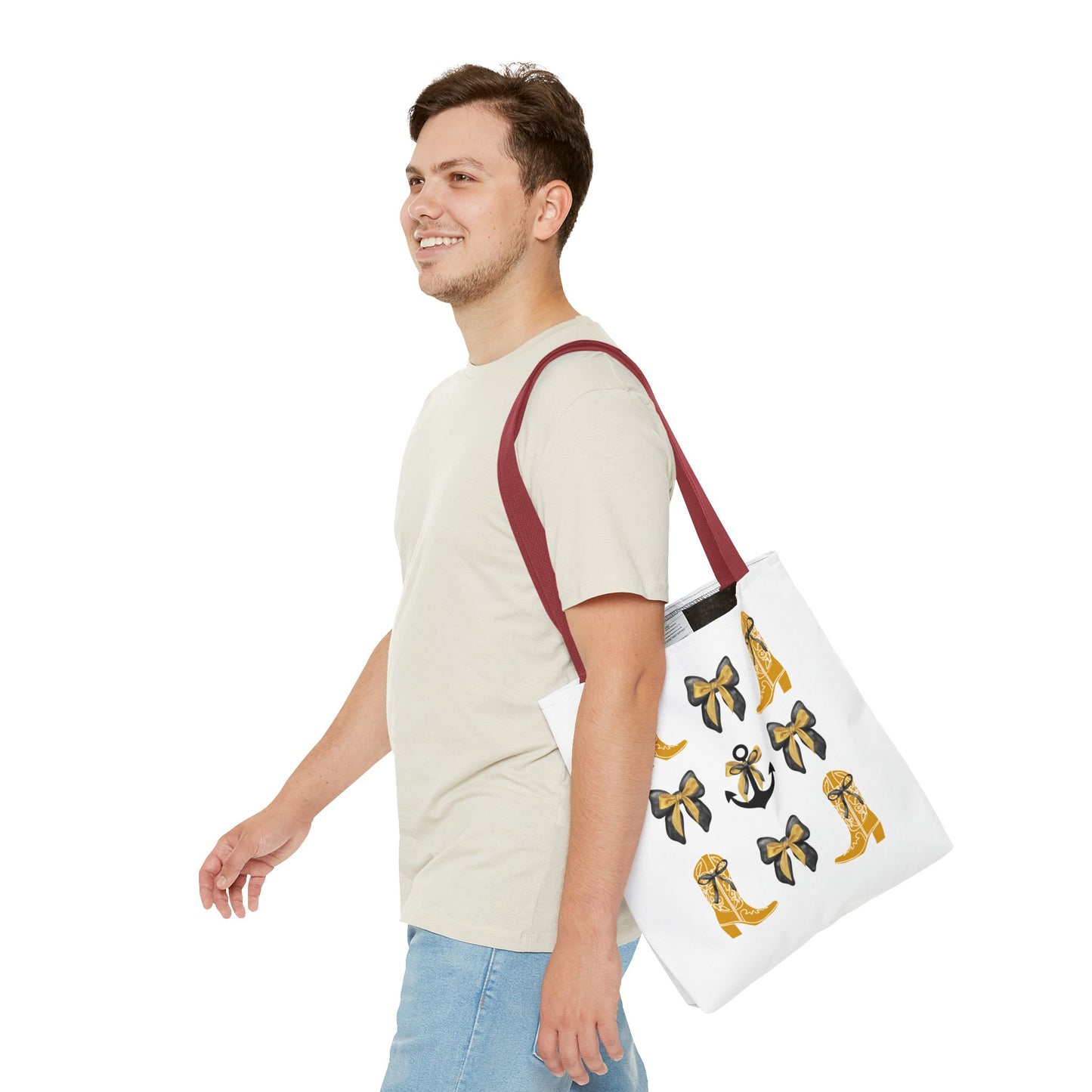 TN Vandy Game Day Tote Bag, Fashion Tote Bag, Perfect for Shopping, Nashville TN, Anchor Down, College Student Gift, Graduation Gift