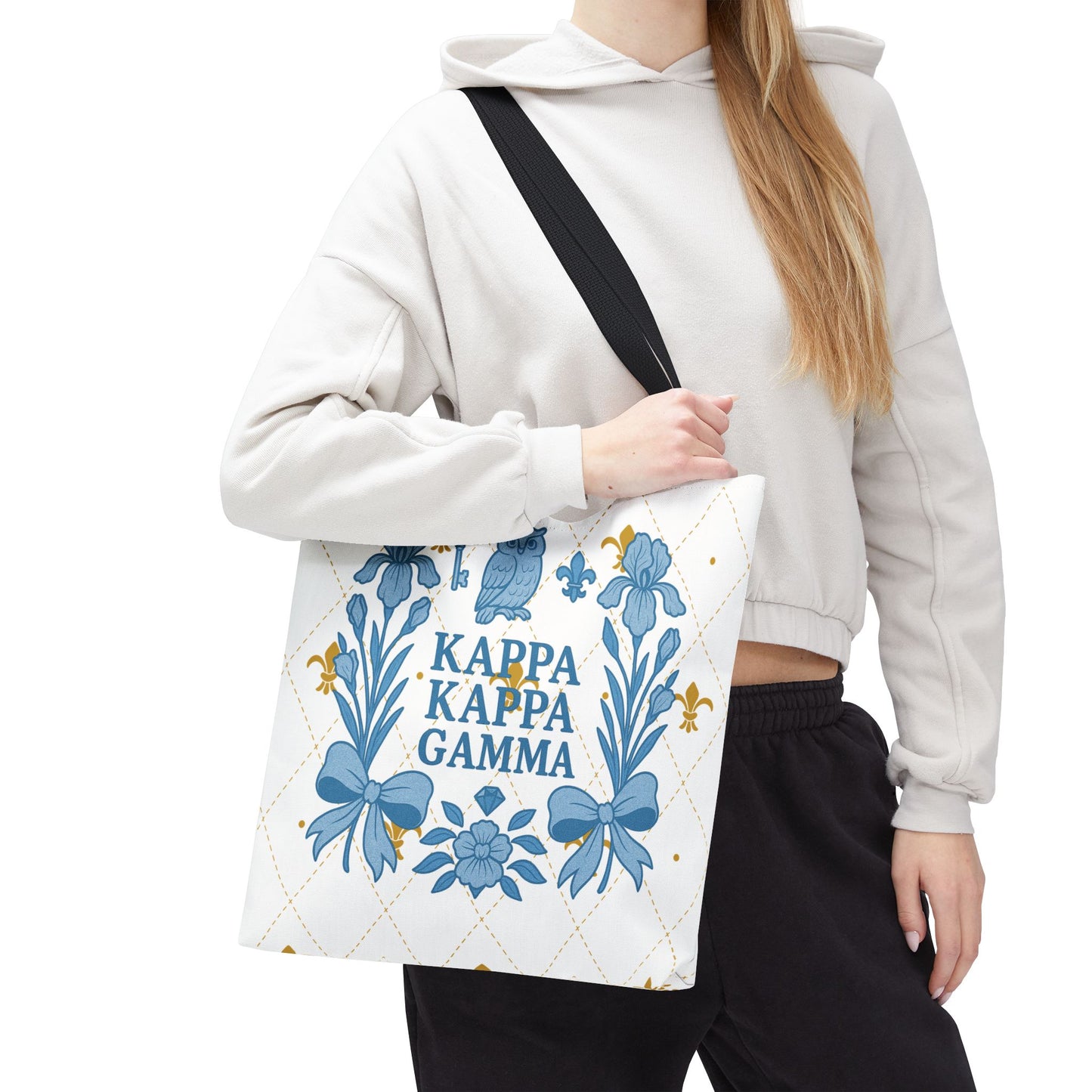 Floral KKG Sorority Tote Bag | College Student Gift, Event Tote