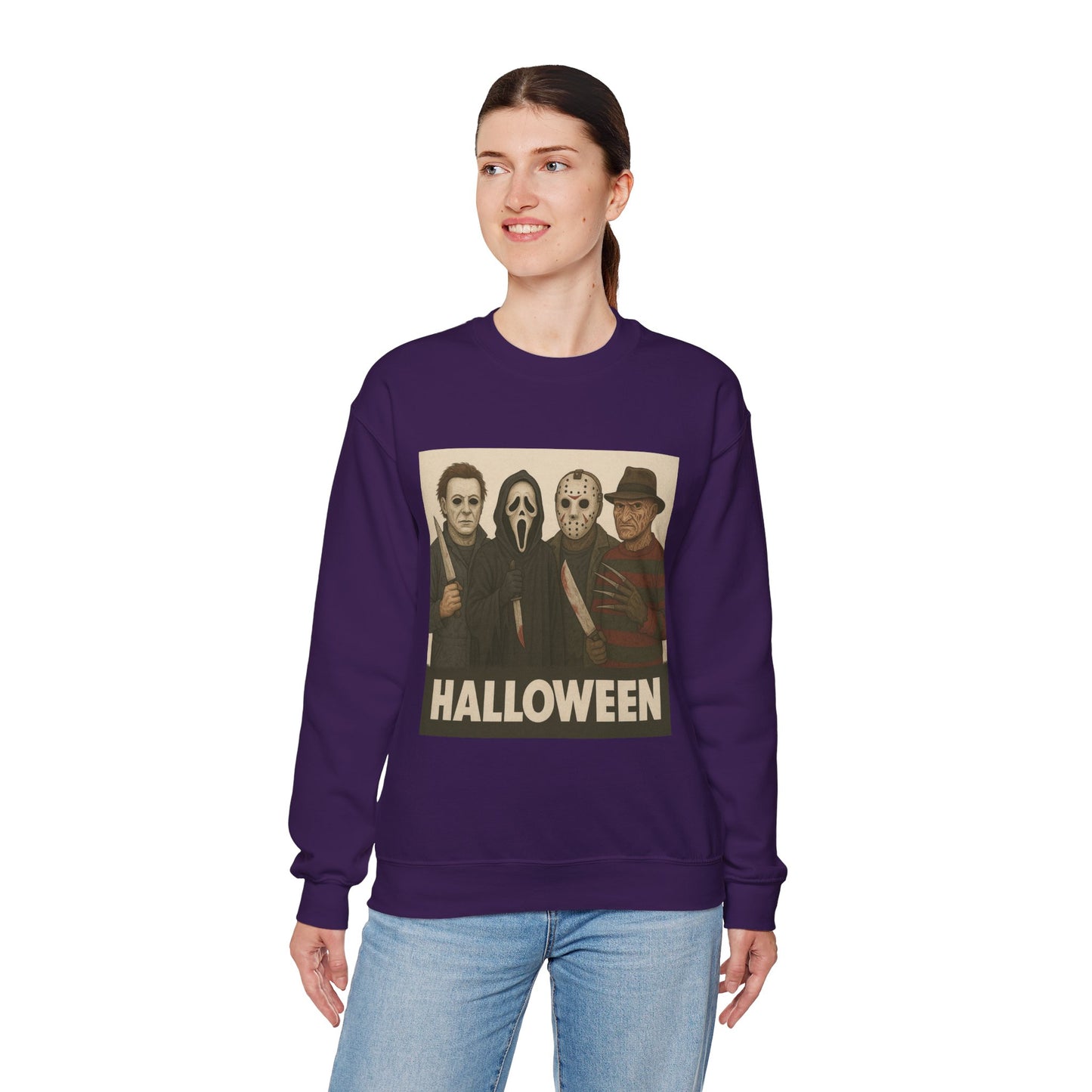 Spooky Movie Crewneck Sweatshirt - Halloween Horror Apparel