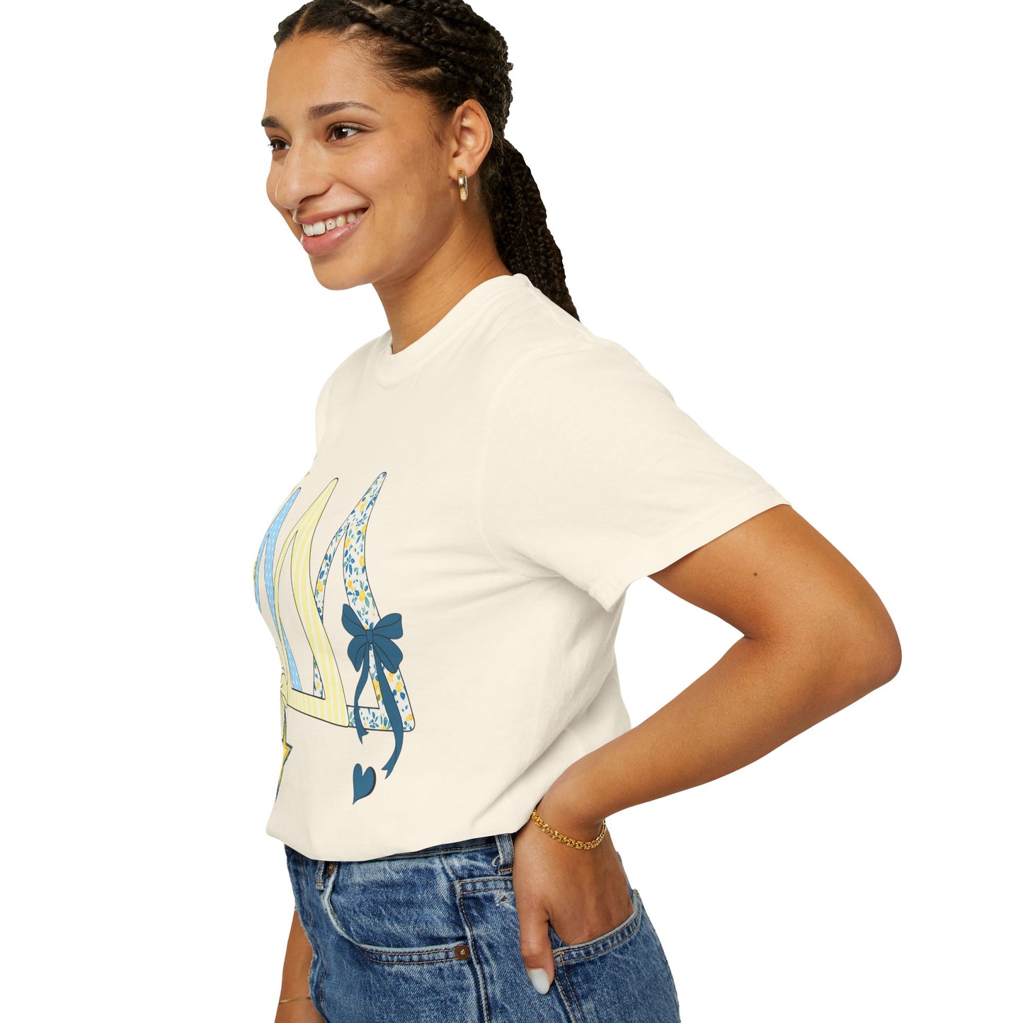 Whimsical yellow and blue Graphic T-Shirt