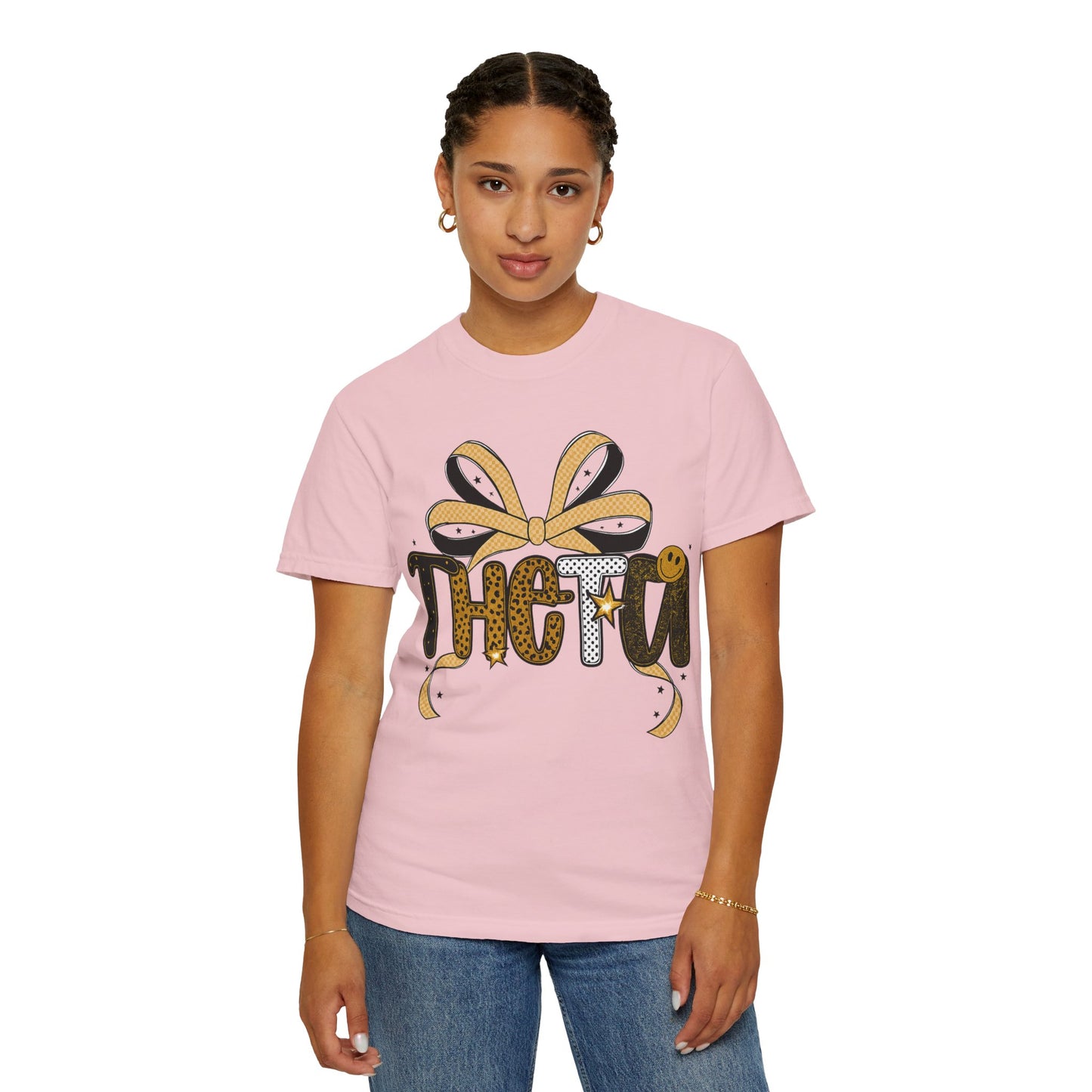 Theta Leopard Print Unisex T-shirt - Sisterhood Gift for Greek Life