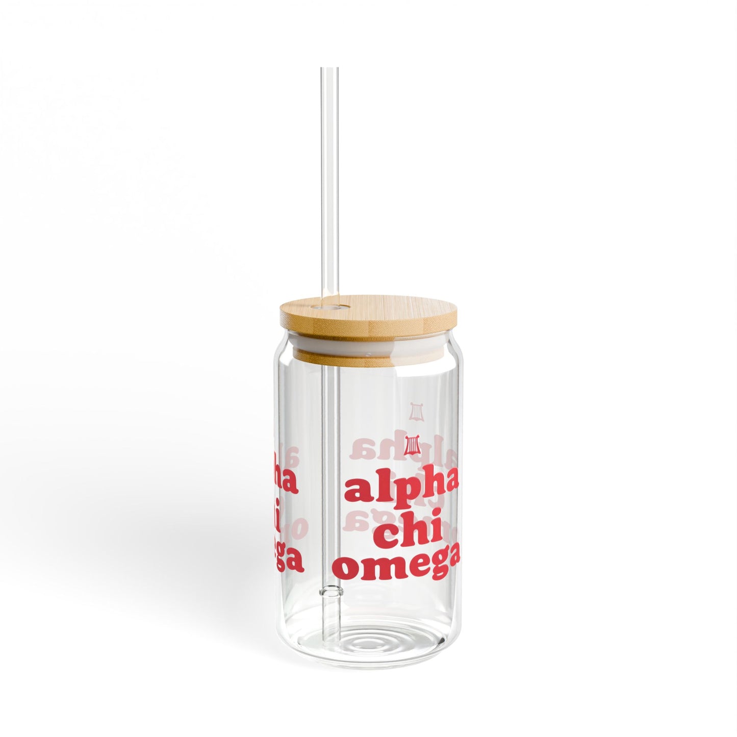 Alpha Chi Omega Sipper Glass | 16oz Novelty Drinkware, Sorority Gifts, Personalized Cups, Eco-Friendly Beverage Container, College [...]
