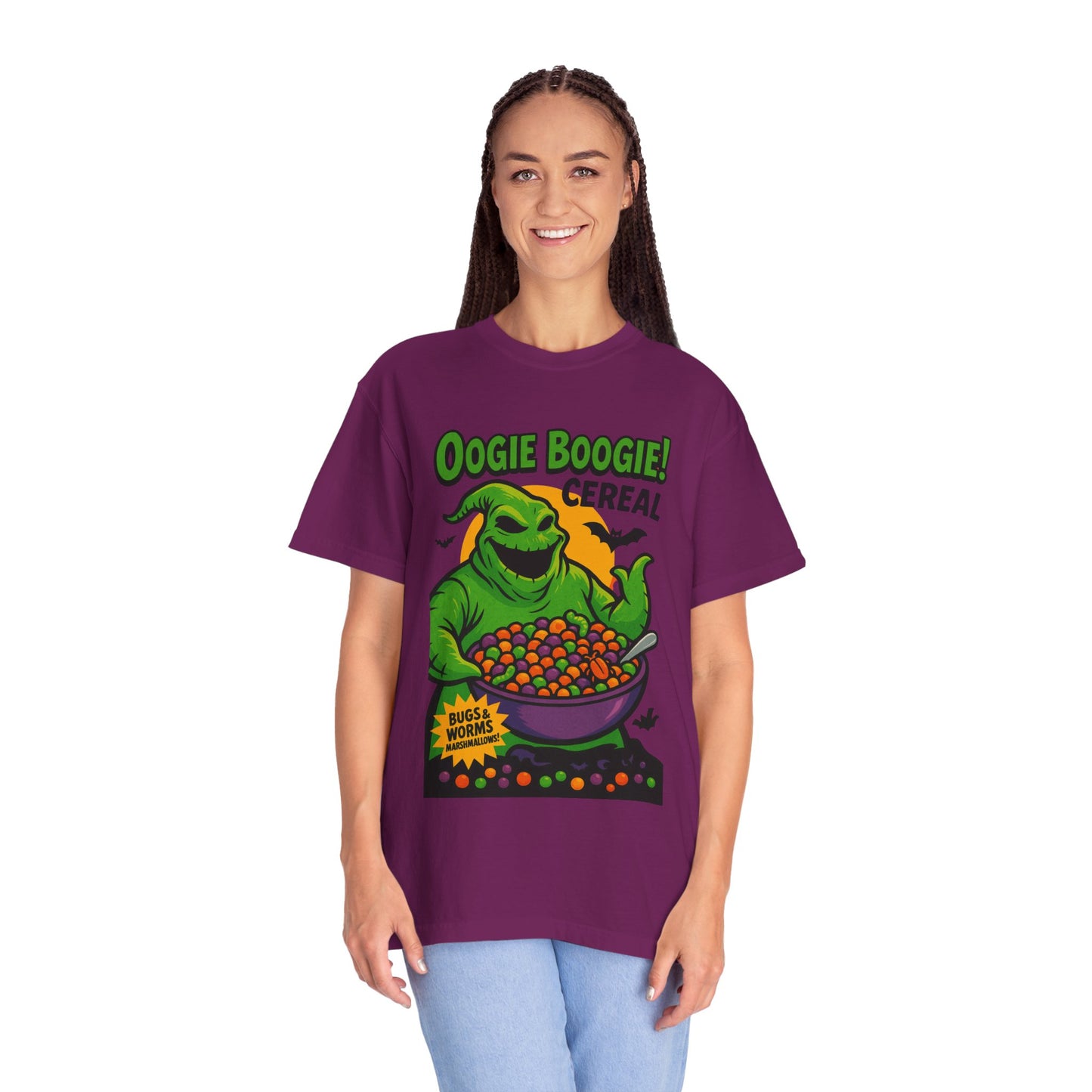 Oogie Boogie Cereal Unisex T-Shirt, Halloween Tee, Cartoon Apparel, Gifts for Fans, Unique Graphic Shirt, Spooky Style