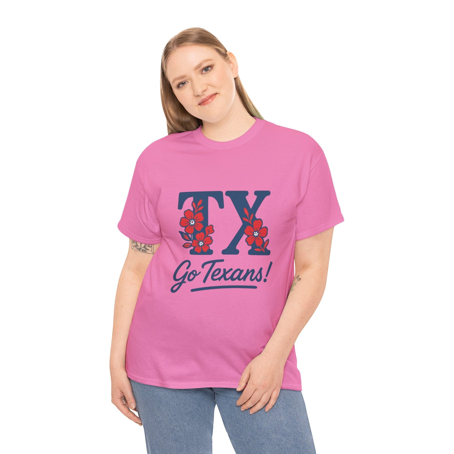 Texas Pride Unisex Cotton Tee | Go Texans! T-Shirt, Casual Wear, Game Day Shirt, Gift for Fans, Spring/Summer Style