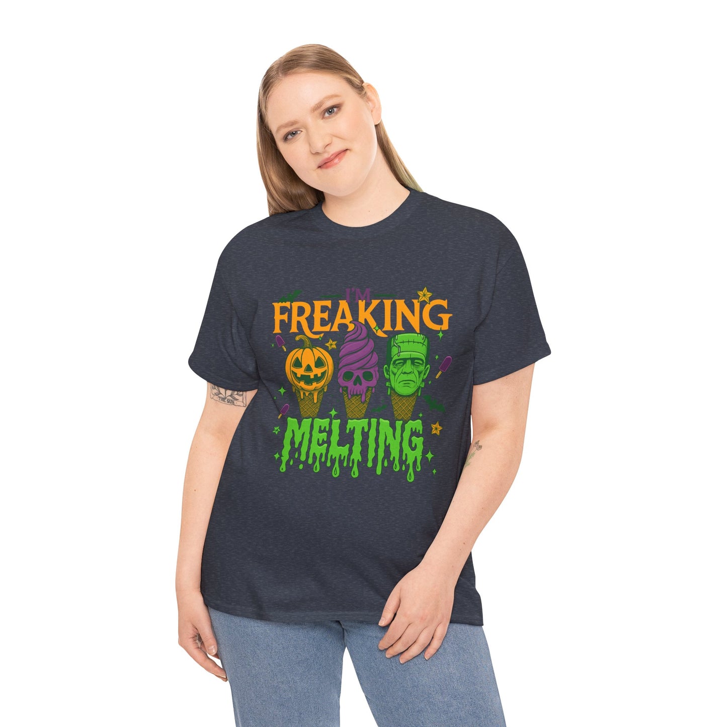 Halloween Unisex Heavy Cotton Tee, Fun Fall Shirt, Halloween Costume Top, Spooky Party Tee, Trick or Treat Apparel