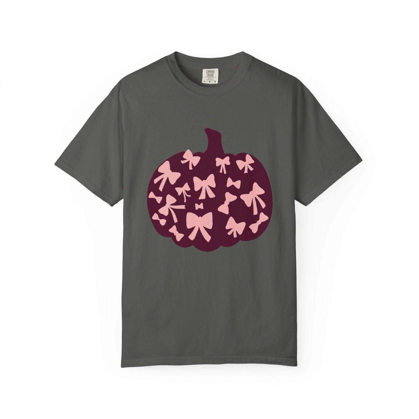 Pumpkin Bow Graphic Tee | Unisex Fall T-Shirt, Halloween Top, Cute Autumn Shirt, Gift for Her, Festival Wear