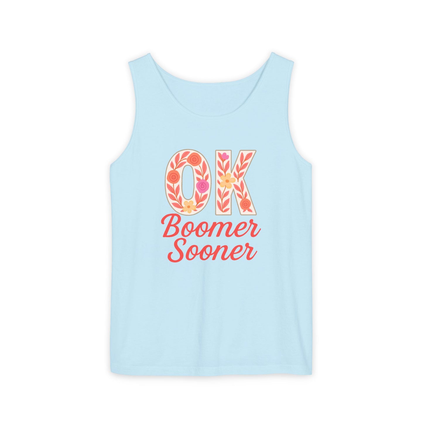 Oklahoma Comfort Colors Tank, Trendy Garment-Dyed Tank Top, OK Boomer Sooner, Casual Summer Wear, Gift for Graduates