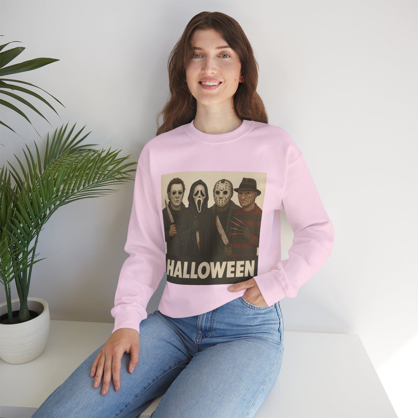 Spooky Movie Crewneck Sweatshirt - Halloween Horror Apparel