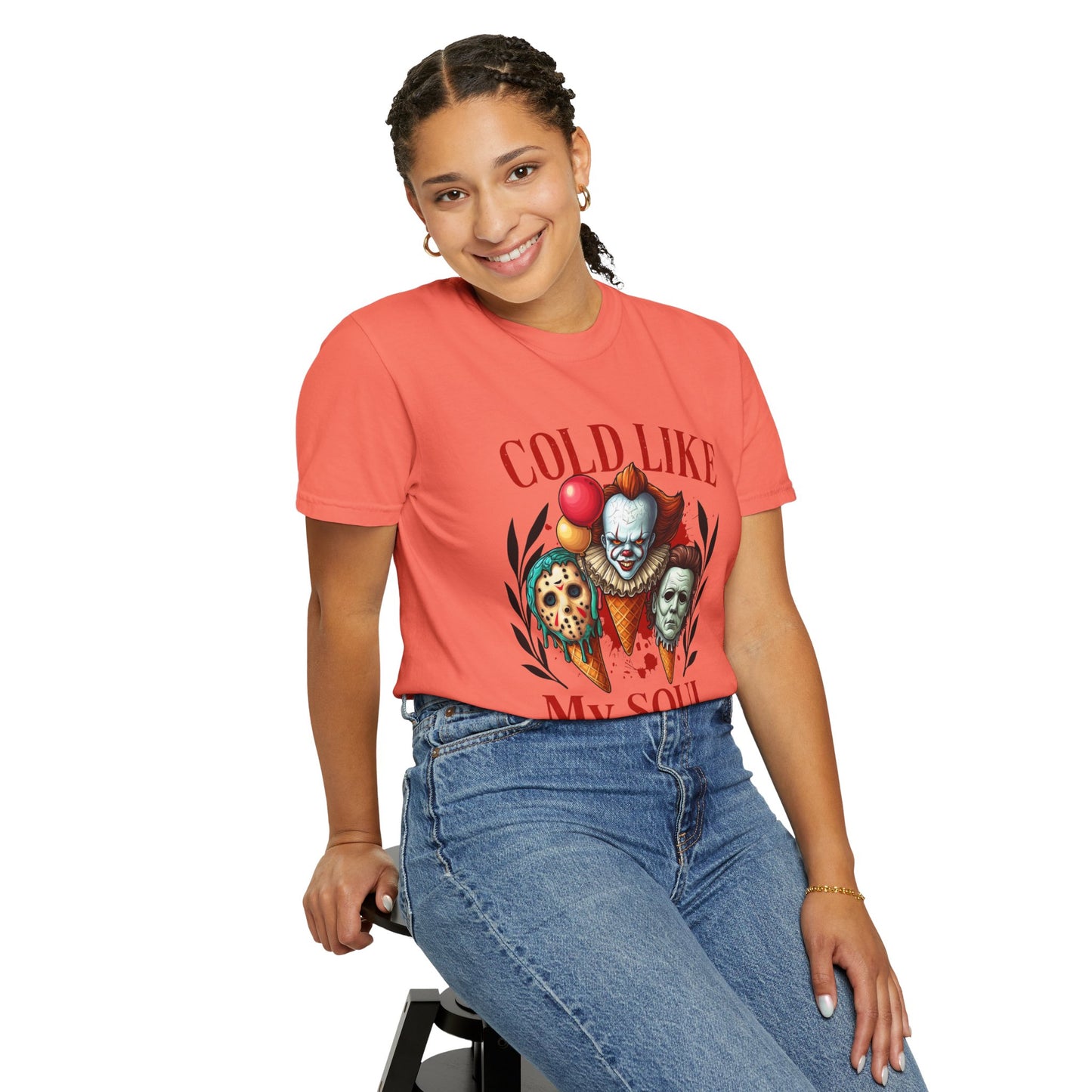 Chilling Soul T-Shirt, Vintage Horror Tee, Unisex Graphic Shirt, Ice Cream Lovers Gift, Fun Movie Merch