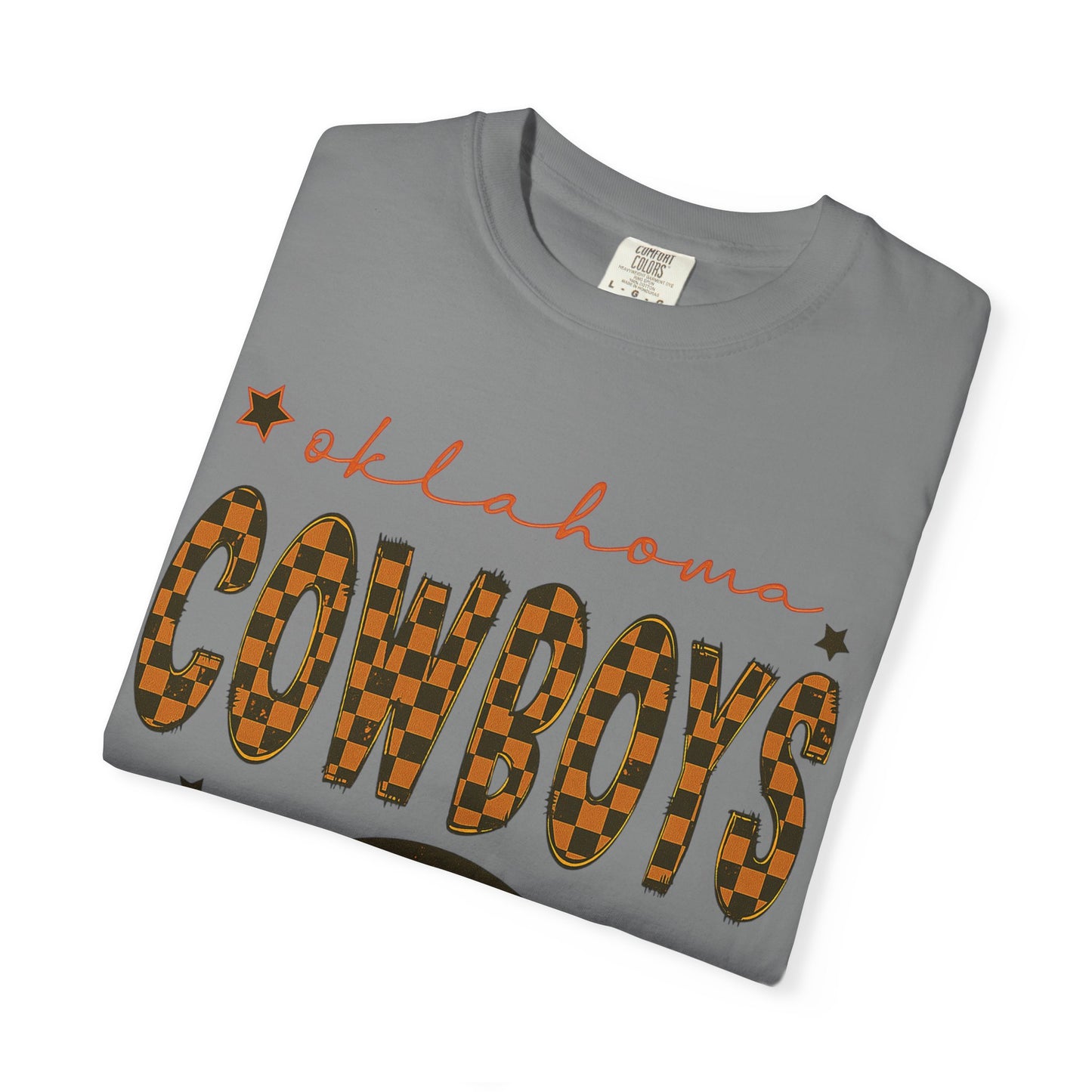 Oklahoma Cowboys Football T-Shirt — Leopard Print Team Tee