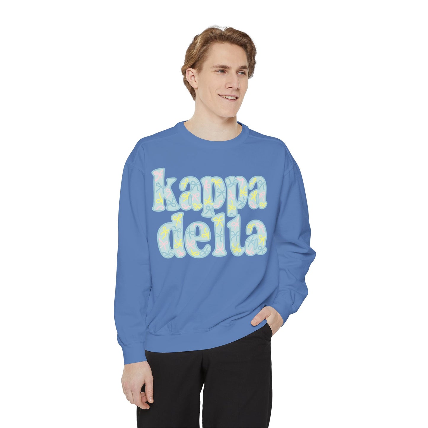 Sorority Sisters Cozy Sweatshirt - KaDelta Unisex Garment-Dyed