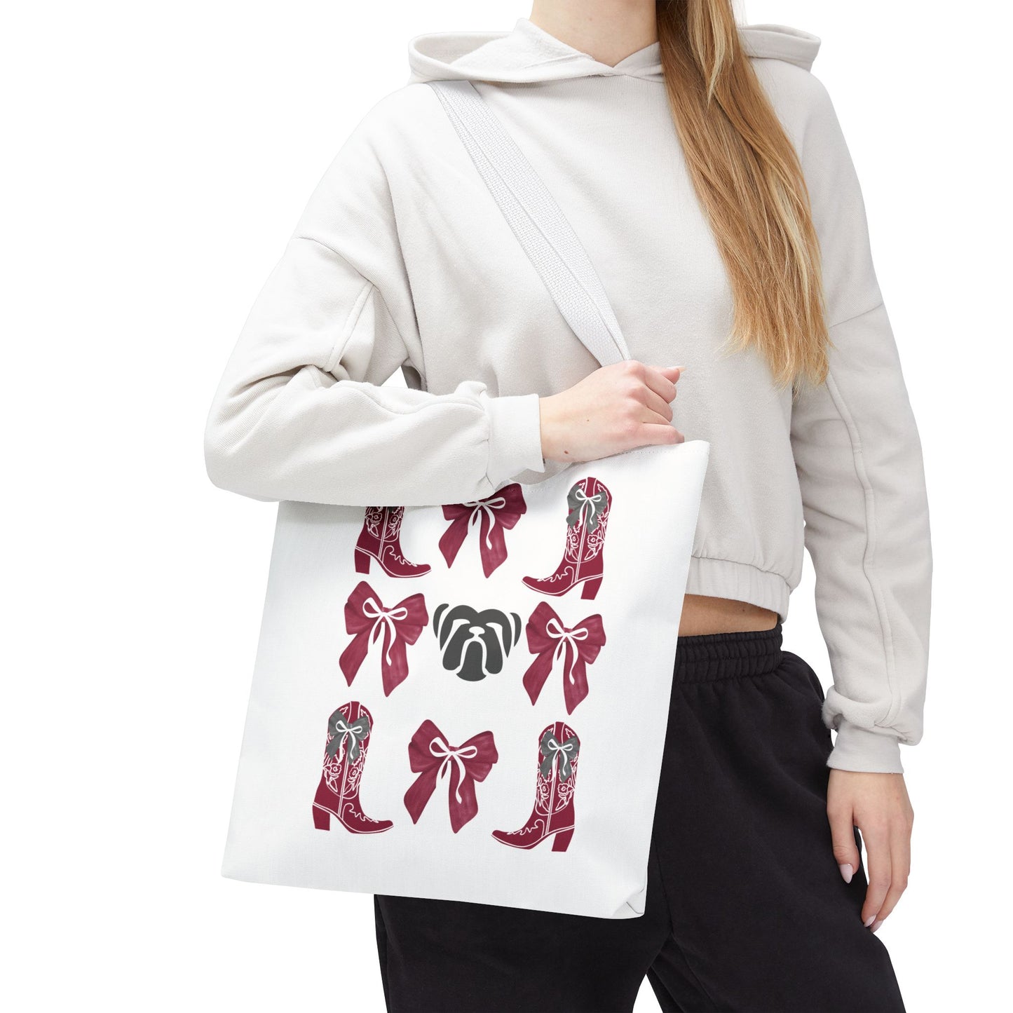 Msu bulldogs tote bag, mississippi state gift, mississippi fan gift, msu alumni, go dogs, starkville mississippi, graduation gift, msu game day tote bag