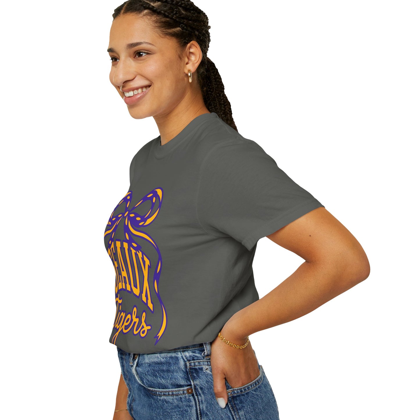 Géaux Tigers Garment-Dyed T-Shirt, Unisex Tee, LSU Spirit Wear, College Apparel, Game Day Outfit, Casual Style