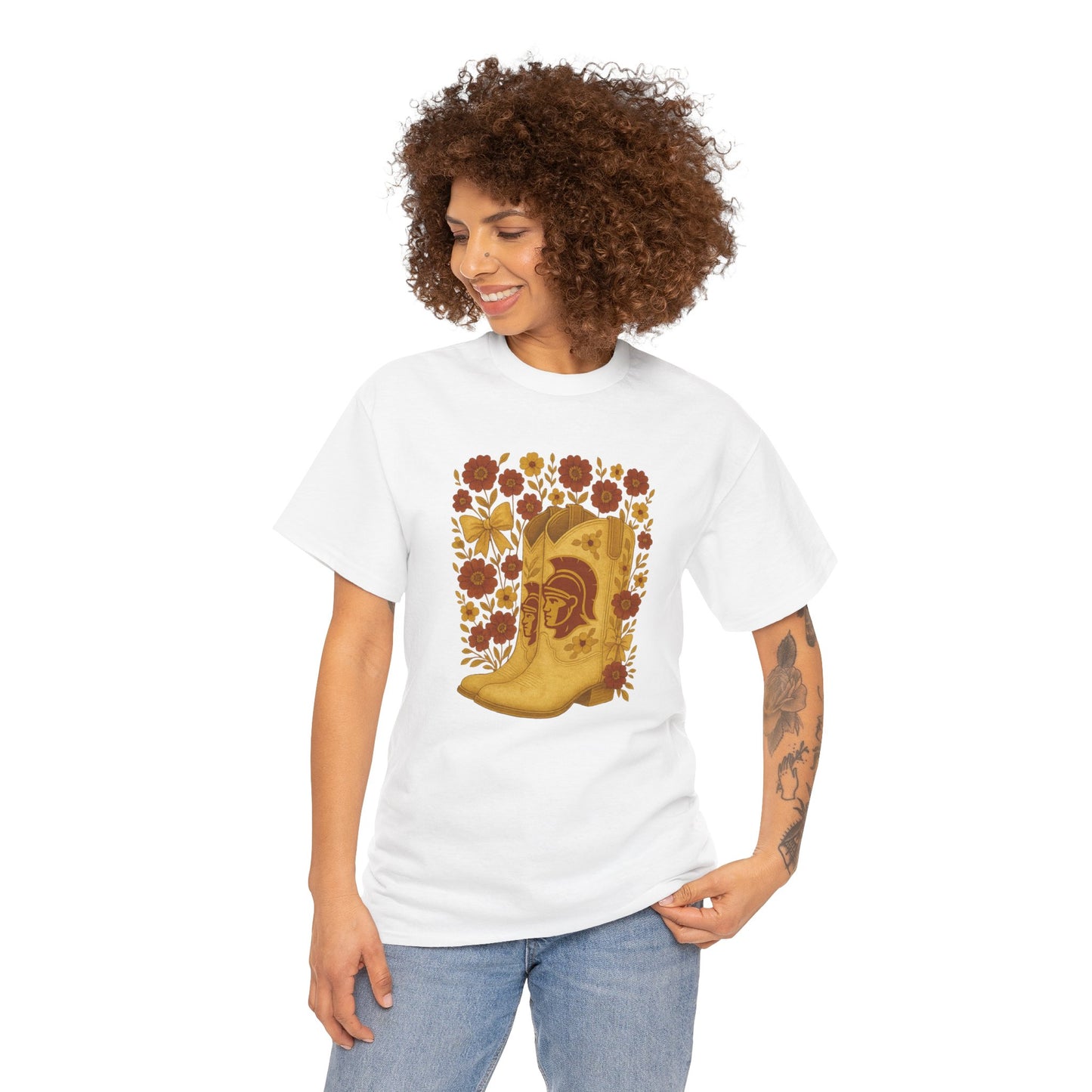 Trojans Cowboy Boot Tee