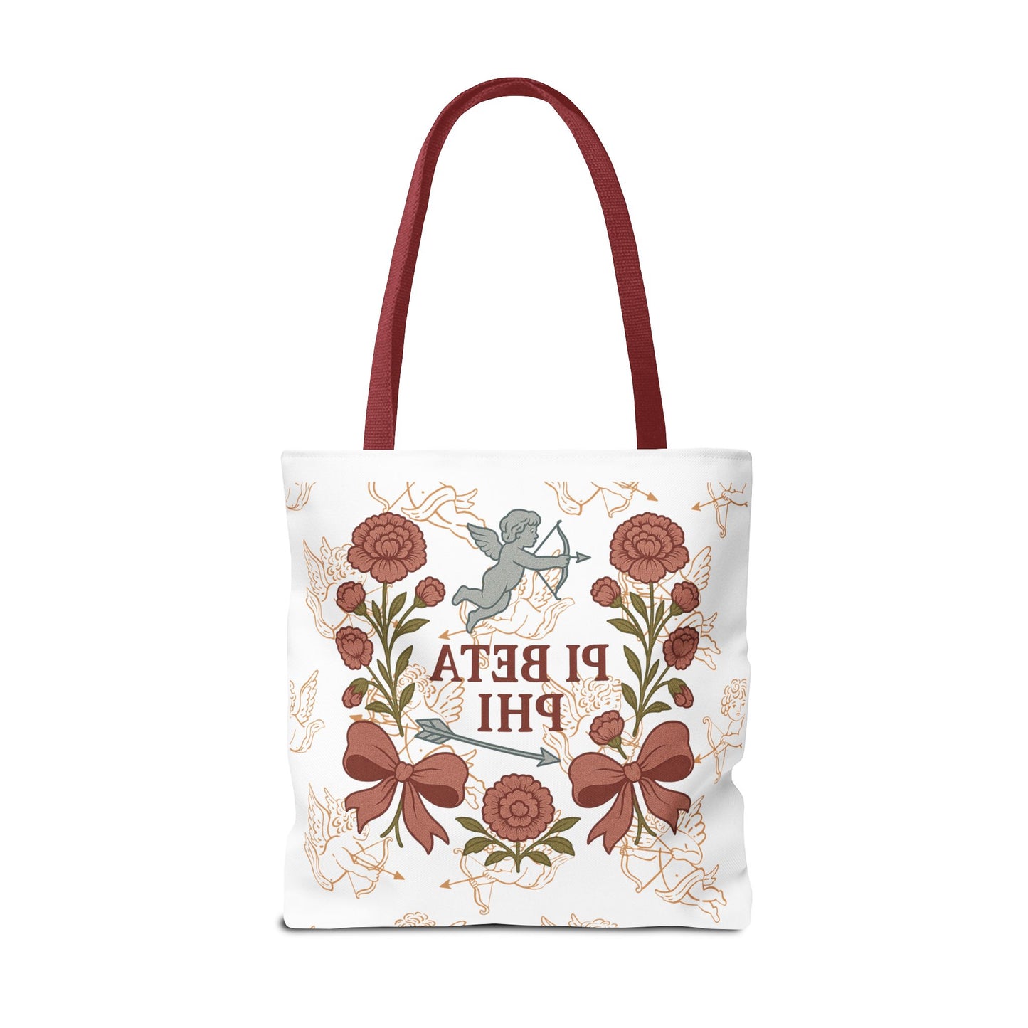 Floral Pi Phi Sorority Tote Bag