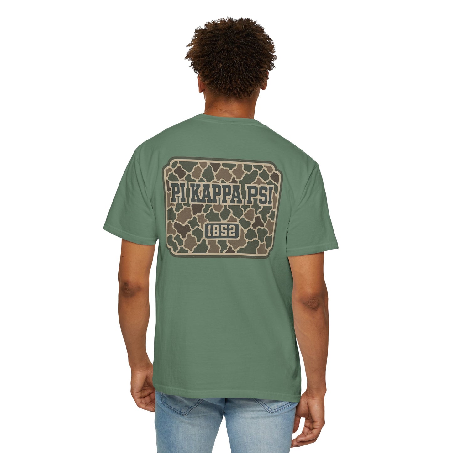 Unisex Garment-Dyed T-shirt with PiKappaPsi Design, Casual Tee, College Apparel, Greek Life Shirt, Unique Gift, Brotherhood T-shirt