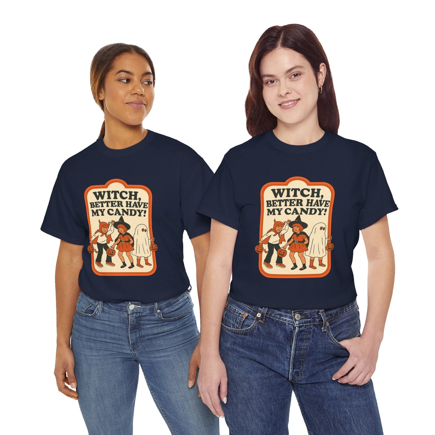 Halloween Witch Candy Tee - Unisex Cotton Shirt