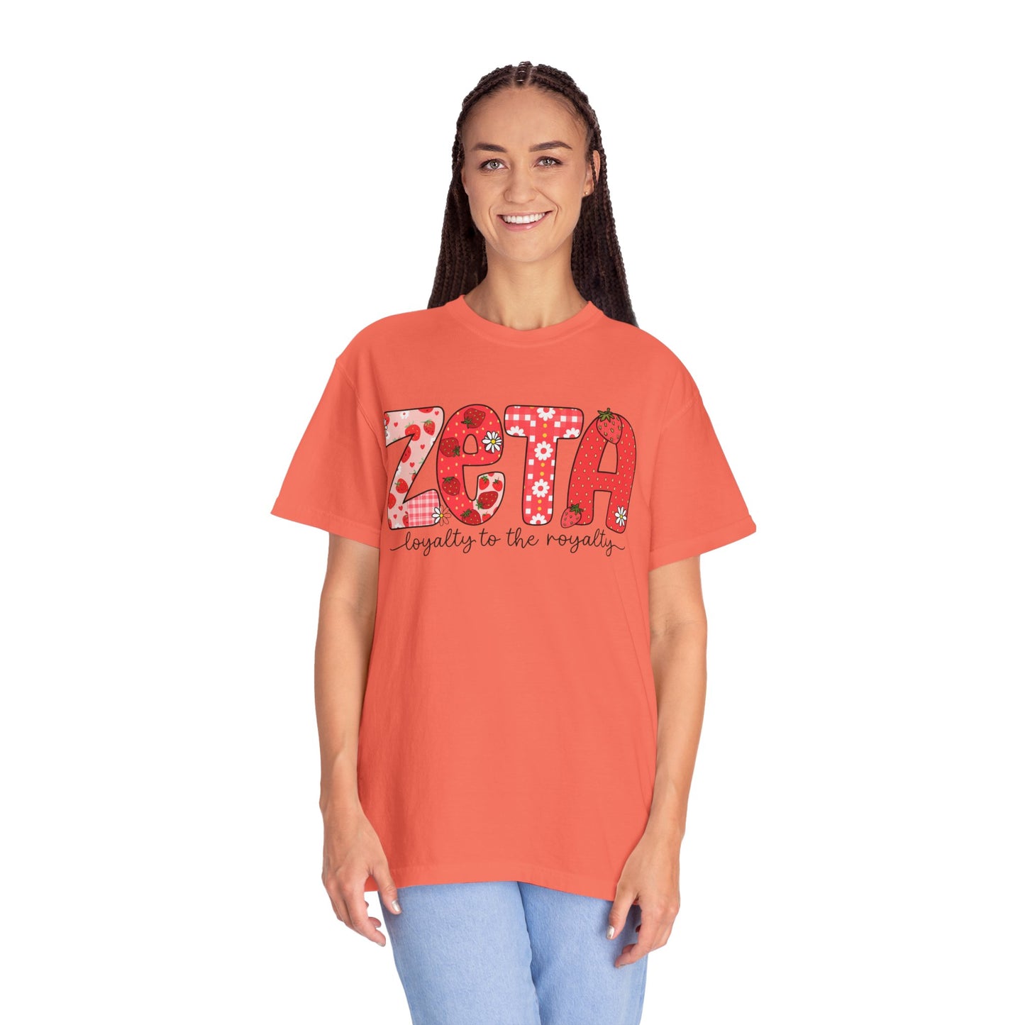 ZTALoyalty T-Shirt, Unisex Garment-Dyed Tee, Perfect for Sorority Events, Greek Life Apparel, Custom Festive Shirt, Everyday Casual Wear