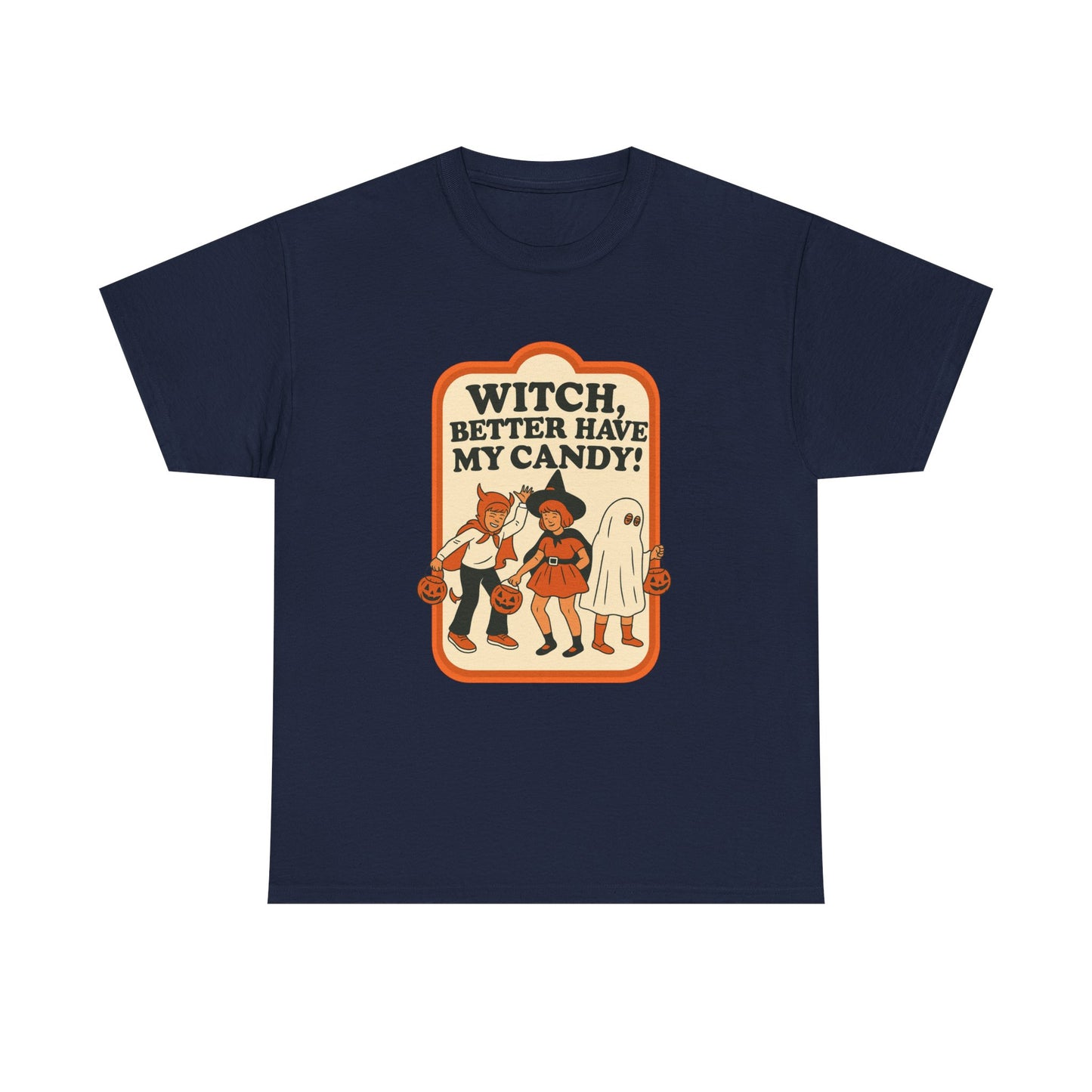 Halloween Witch Candy Tee - Unisex Cotton Shirt