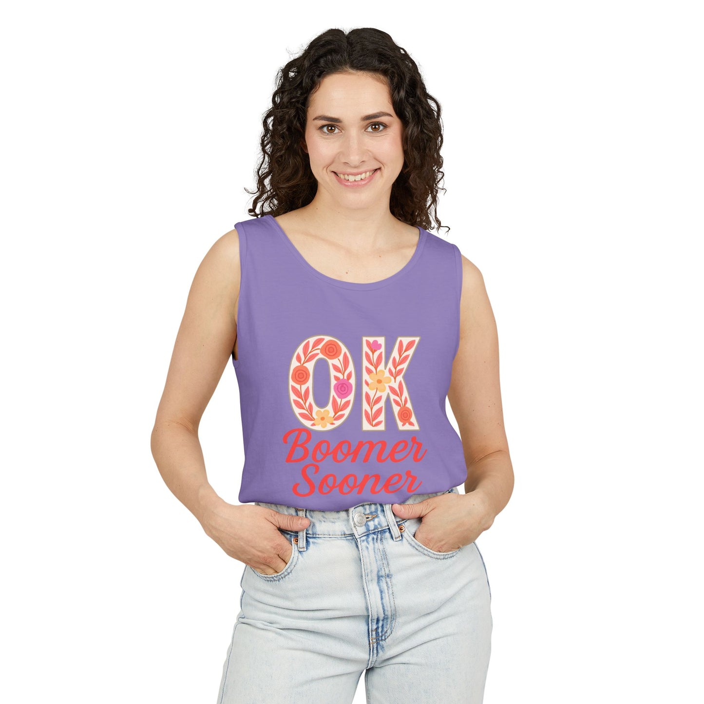 Oklahoma Comfort Colors Tank, Trendy Garment-Dyed Tank Top, OK Boomer Sooner, Casual Summer Wear, Gift for Graduates