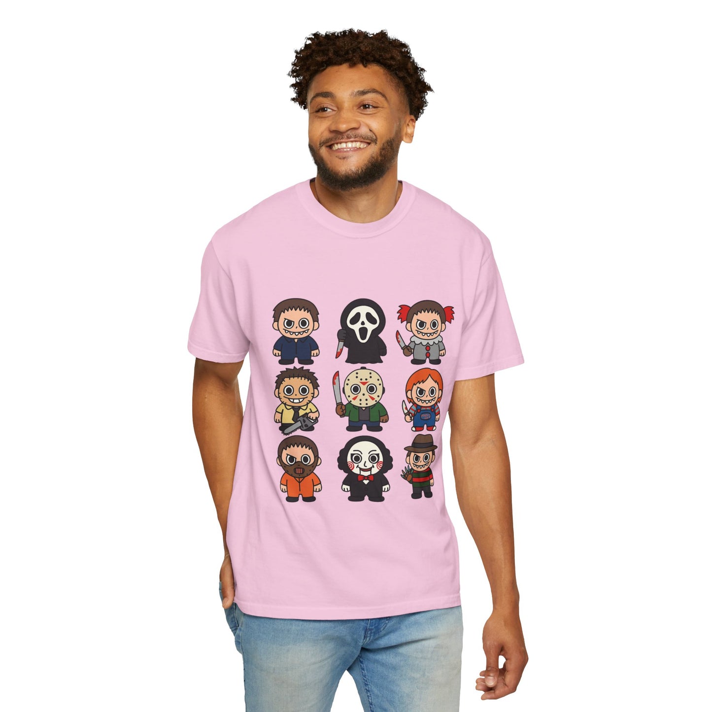 Pop Culture Horror Character T-Shirt, Unisex Tee, Halloween Tee, Horror Movie Merch, Funny Graphic Shirt, Gift for Horror Fans