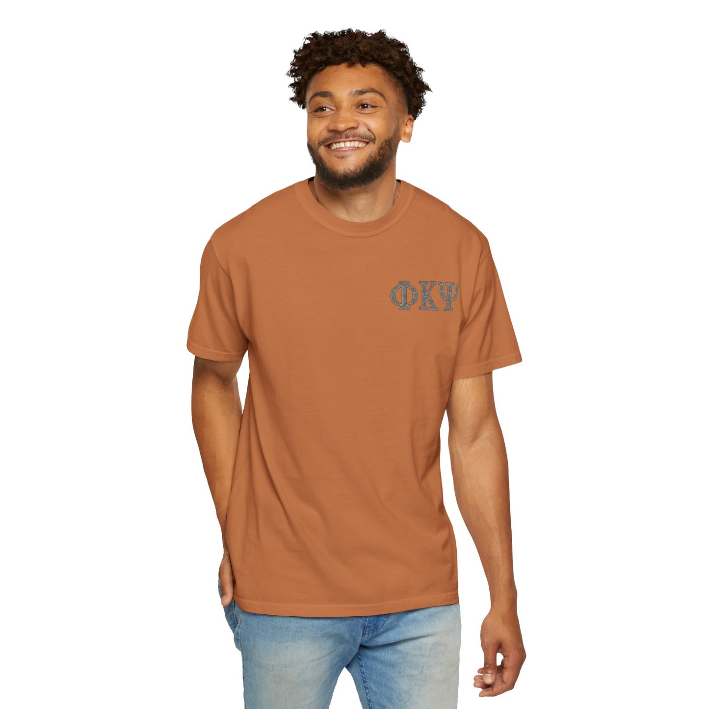 Unisex Garment-Dyed T-shirt with PiKappaPsi Design, Casual Tee, College Apparel, Greek Life Shirt, Unique Gift, Brotherhood T-shirt