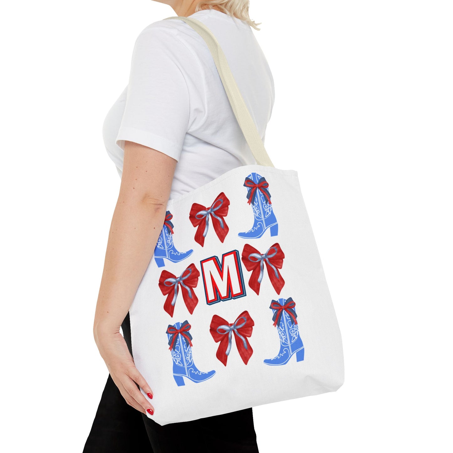 Mississippi Coquette Tote Bag, Personalized Tote, Mississippi Fan Gift, Ole Miss, Hotty Toddy, College Student Gift, Graduation Gift