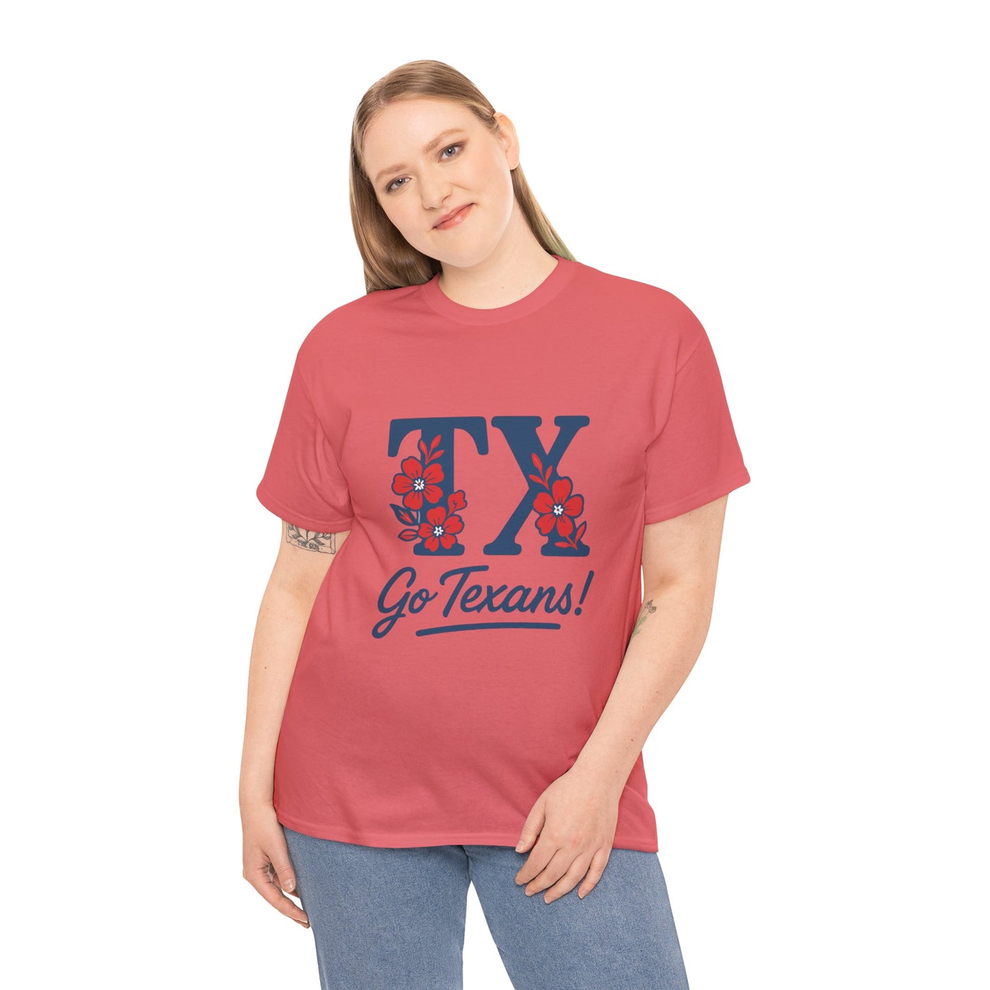 Texas Pride Unisex Cotton Tee | Go Texans! T-Shirt, Casual Wear, Game Day Shirt, Gift for Fans, Spring/Summer Style