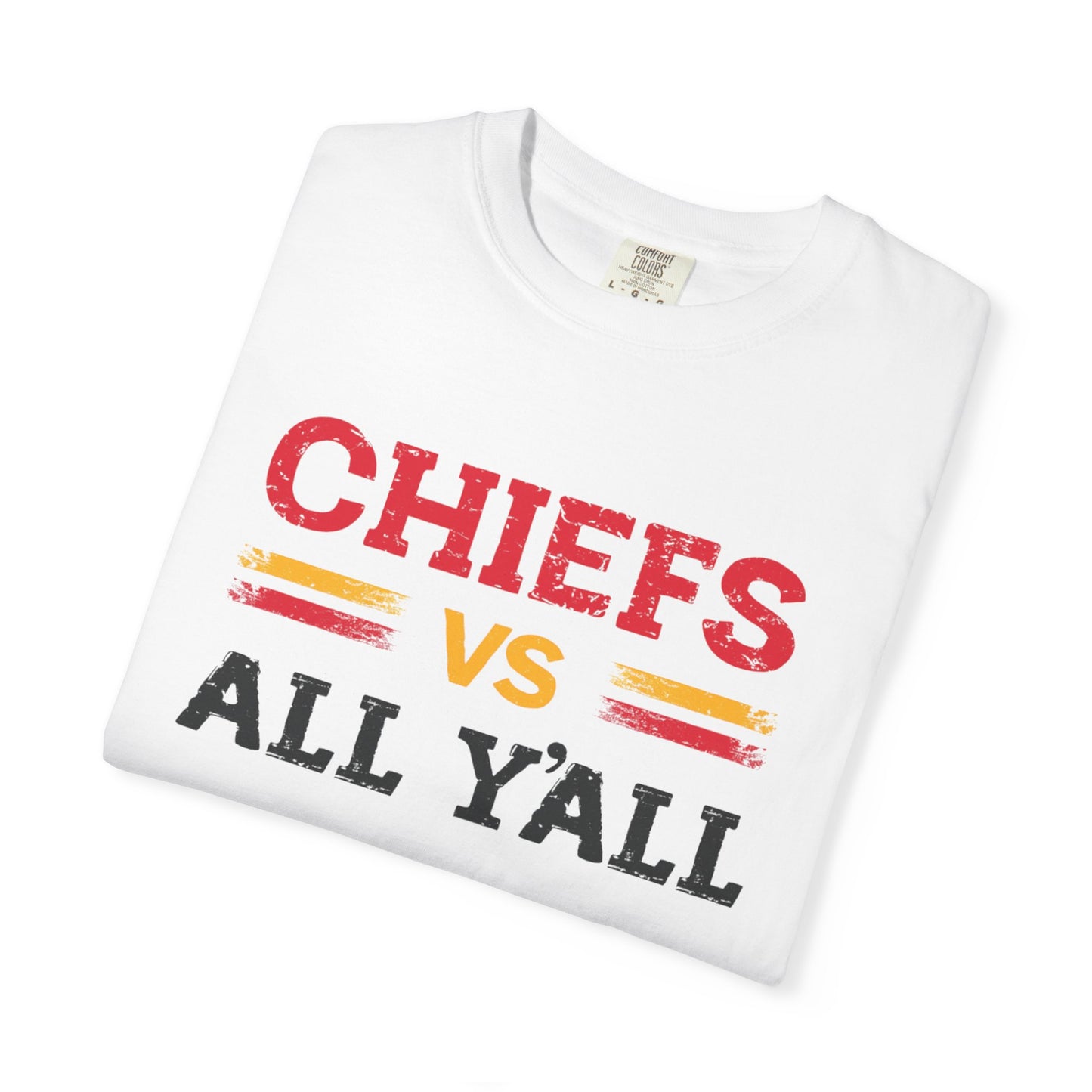 Game Day Humor T-Shirt, Chiefs vs All Y’all Tee, Sports Fan Gift, Unisex Shirt, Tailgate Party Apparel, Football Celebration Shirt