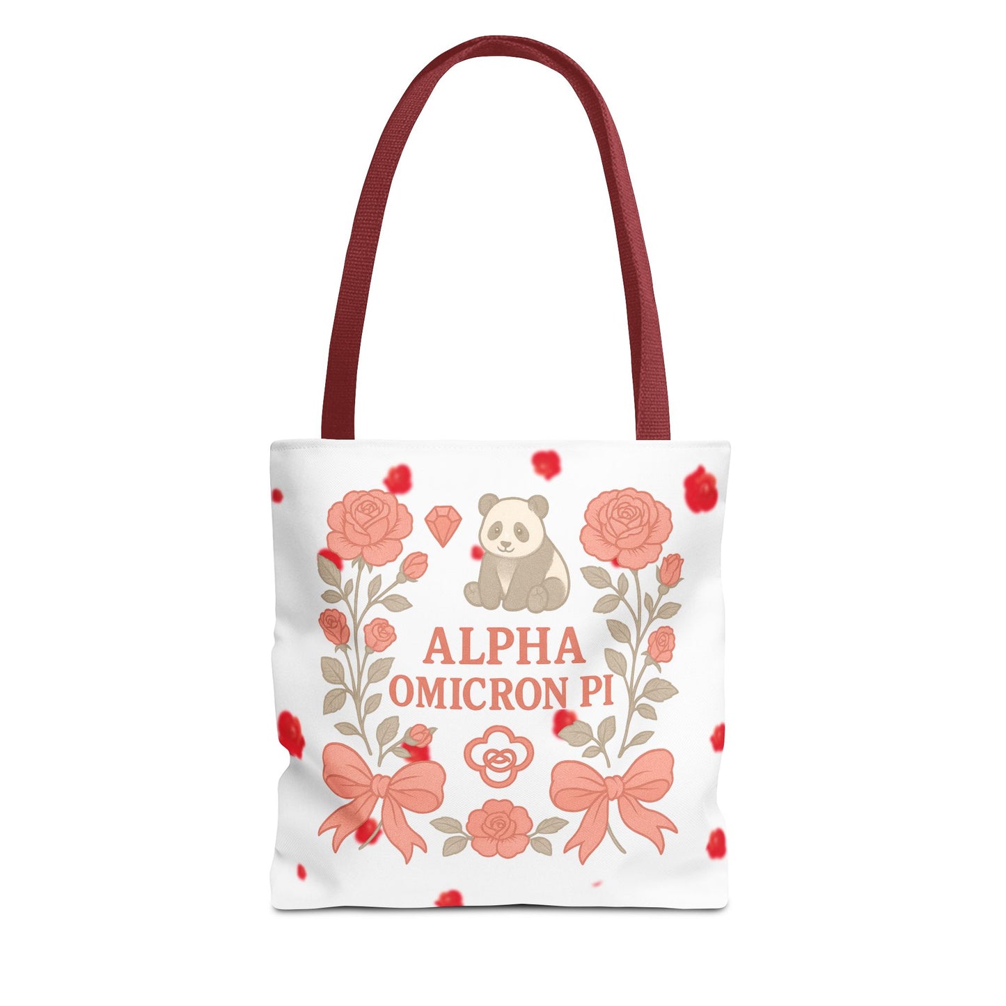 Floral Alpha Omicron Pi Tote Bag, Sorority Tote, Gift for Sisters, College Bag, Cute Everyday Tote
