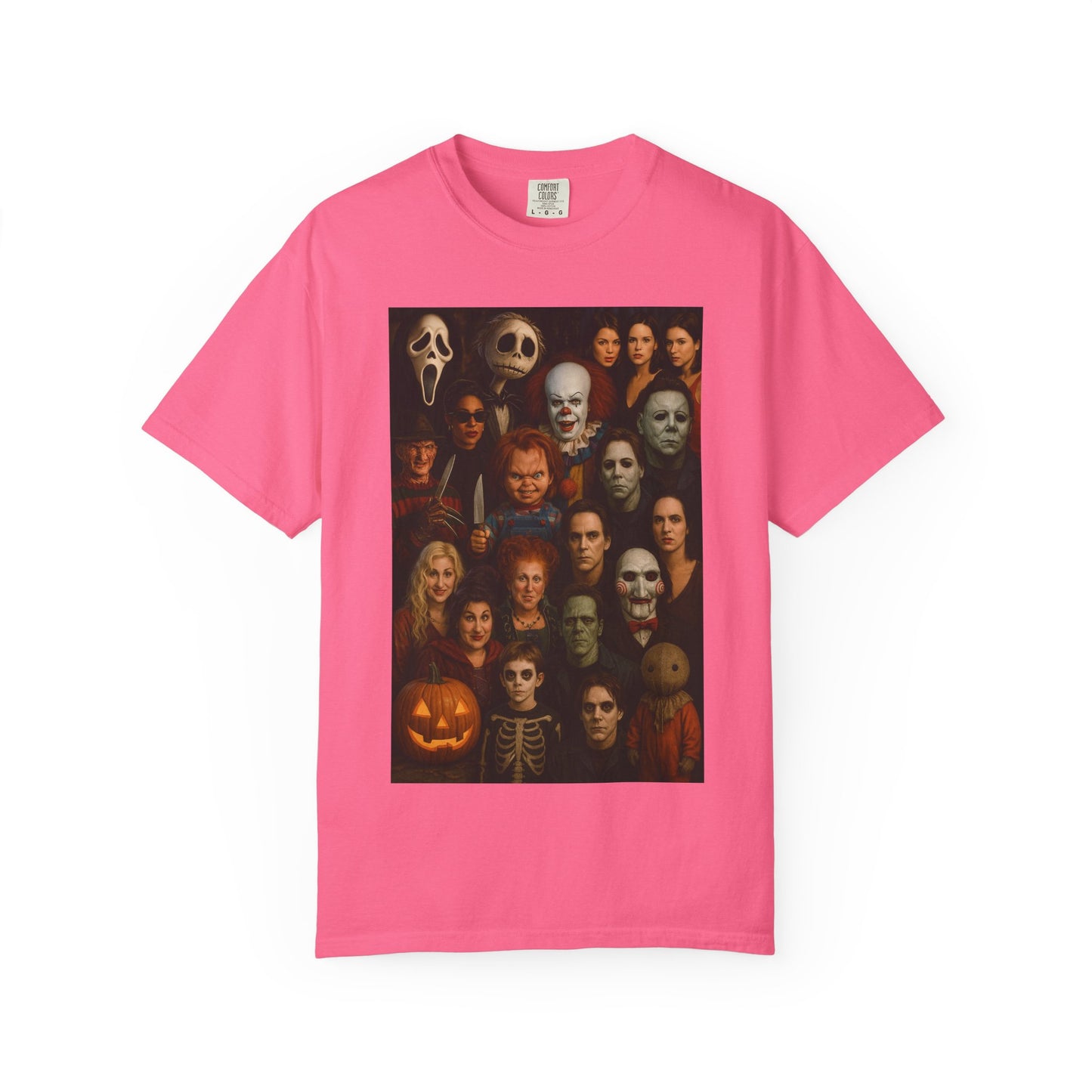 Spooky Halloween T-Shirt | Unisex Garment-Dyed Tee Featuring Iconic Horror Movie Characters, Perfect for Halloween Parties, Horror [...]
