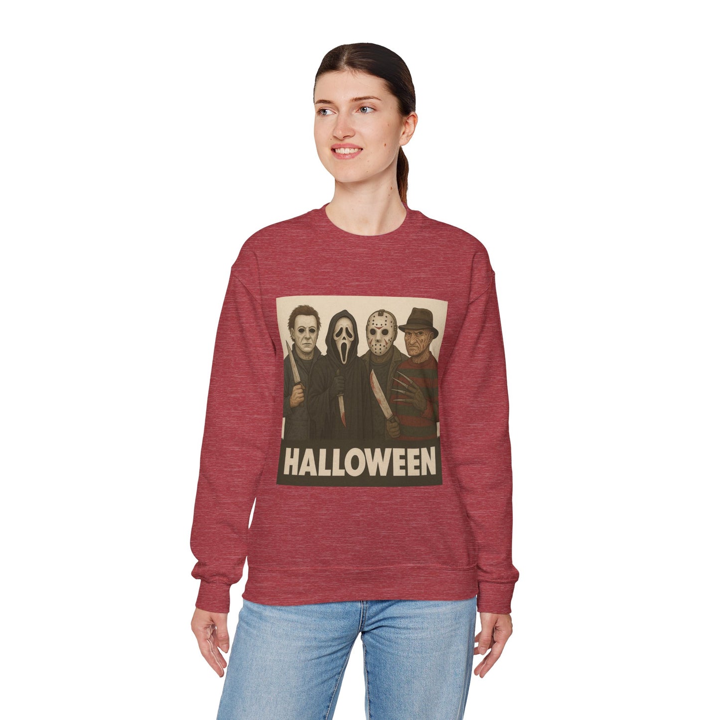 Spooky Movie Crewneck Sweatshirt - Halloween Horror Apparel