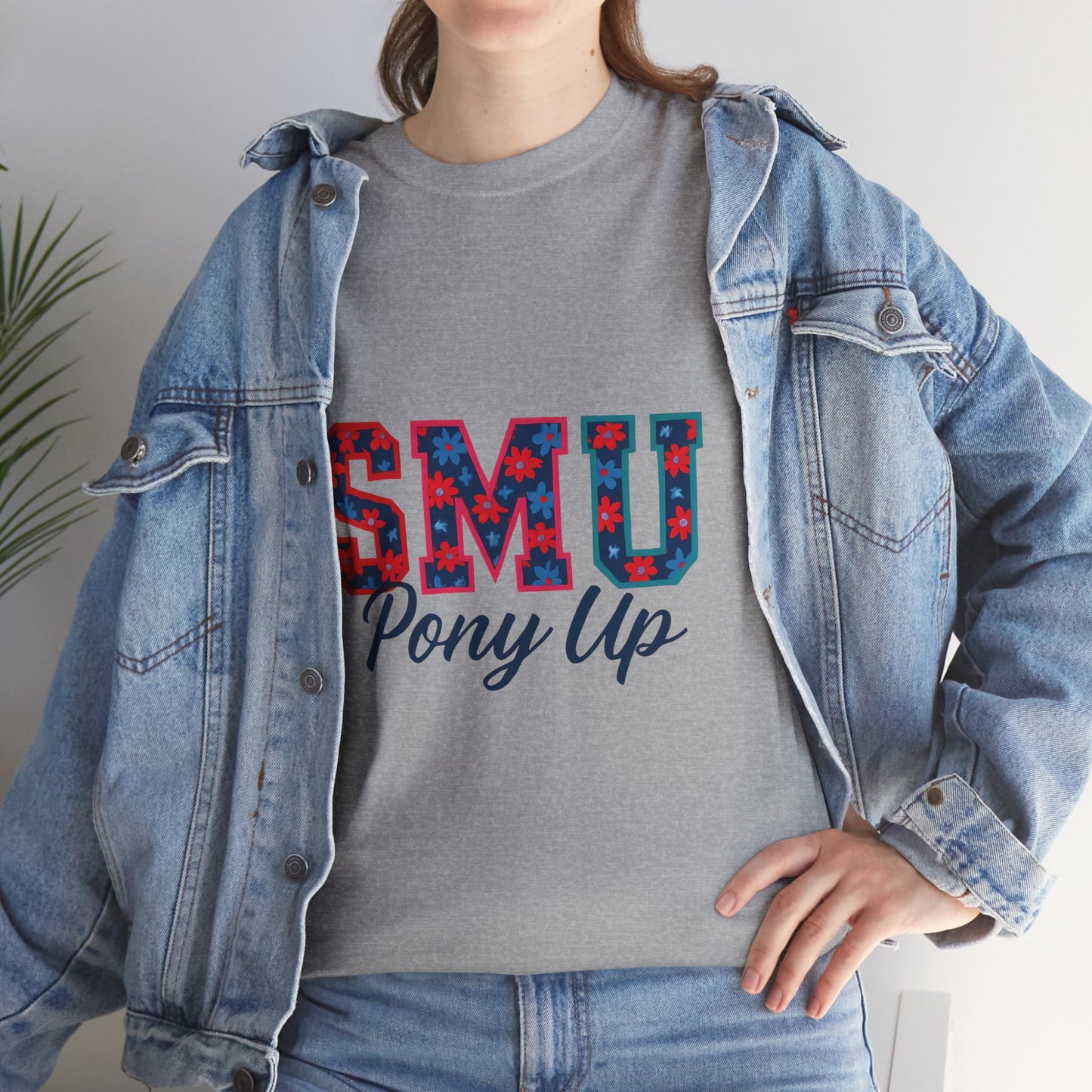 SMU Pony Up Unisex Heavy Cotton Tee, Casual Tees, College Apparel, Perfect Gift for Students, School Spirit Shirt, Comfortable Cotton [...]