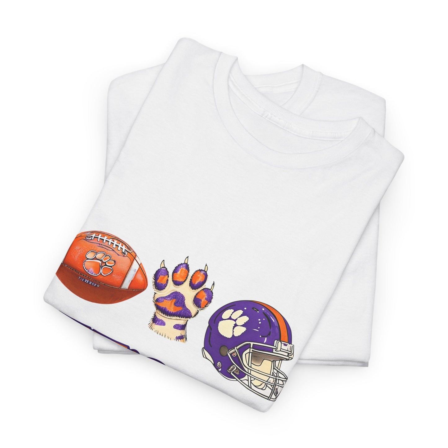 Unisex Heavy Cotton Tee - Let's Go Tigers! Sports Fan Tee, Game Day Shirt, Tailgate Apparel, Team Pride Top, College Football Gear