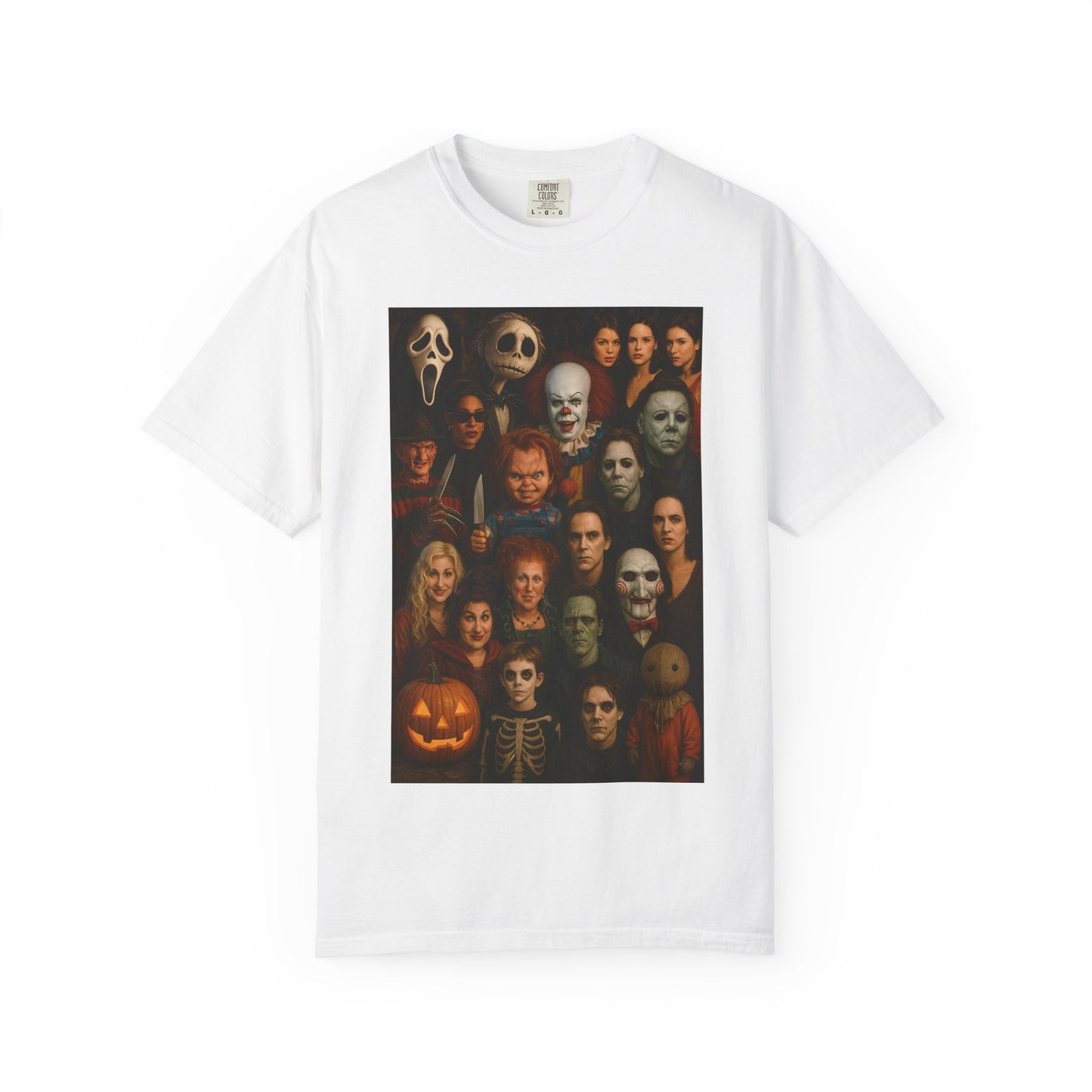Spooky Halloween T-Shirt | Unisex Garment-Dyed Tee Featuring Iconic Horror Movie Characters, Perfect for Halloween Parties, Horror [...]